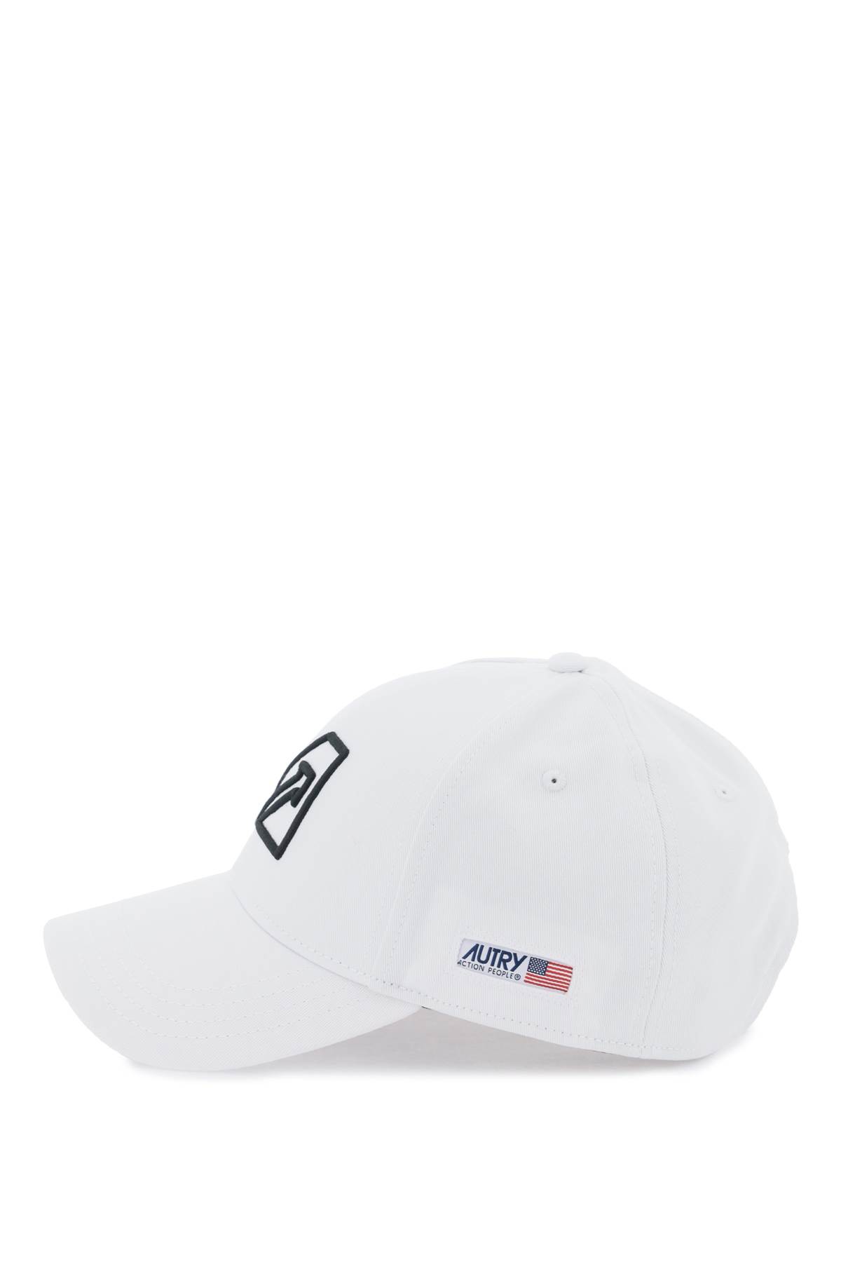 Shop Autry Baseball Cap With Embroidered Logo In White (white)