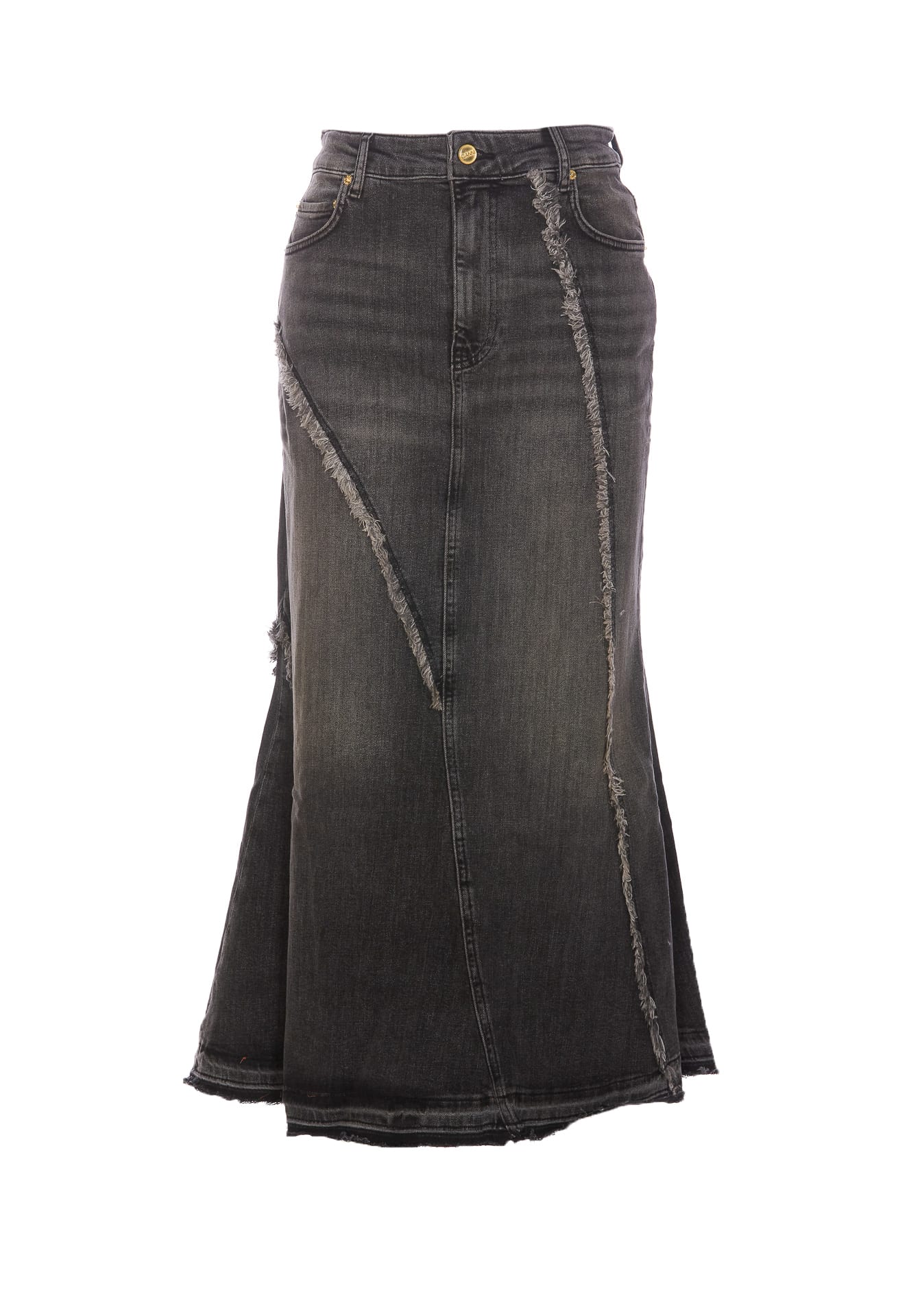 Washed Denim Skirt