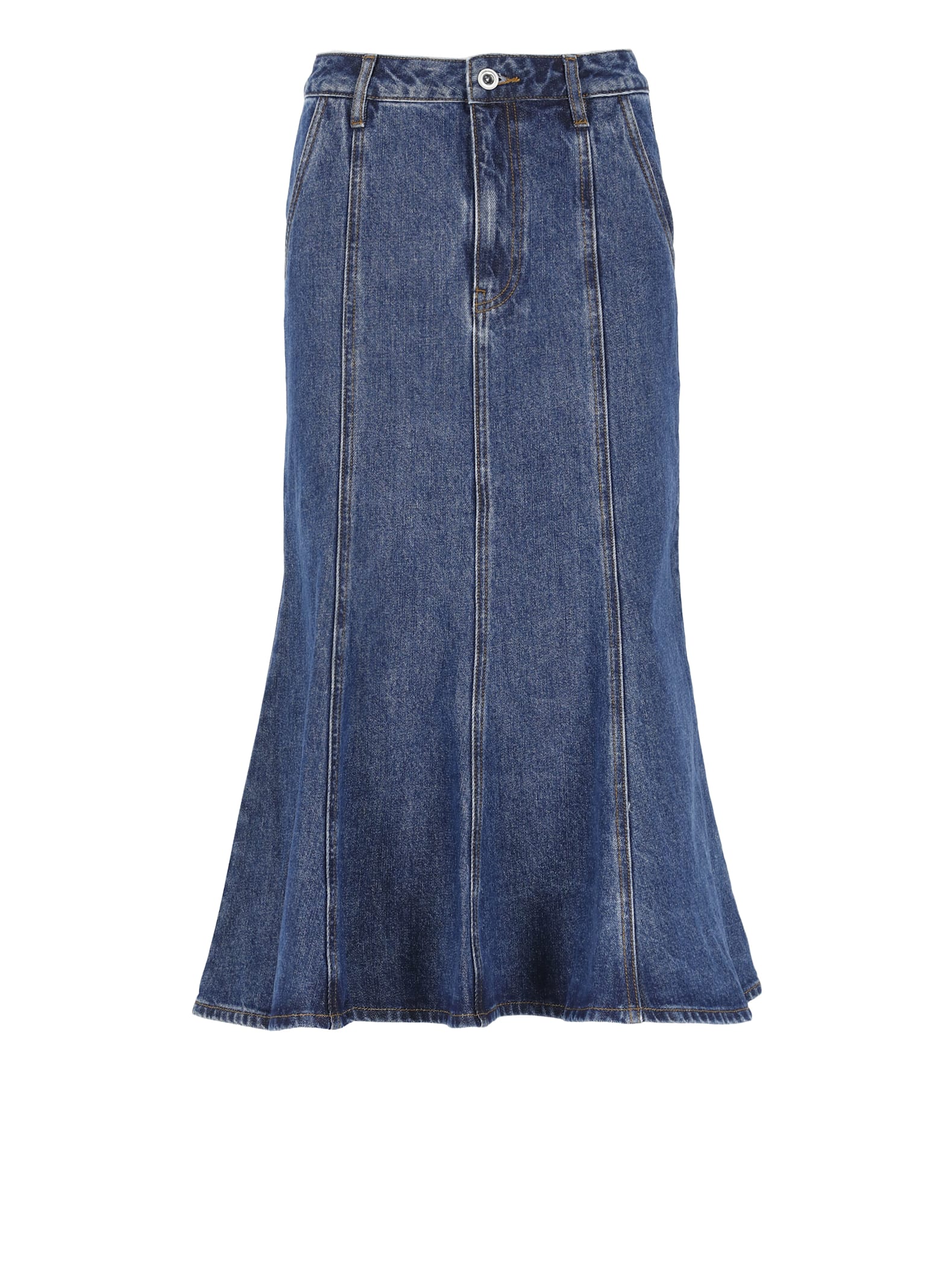 Flared Denim Skirt