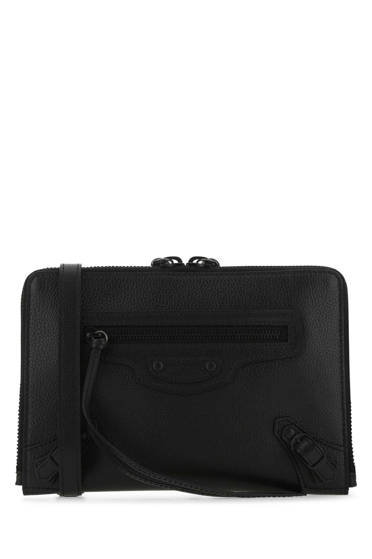 Black Leather Neo Classic S Pouch