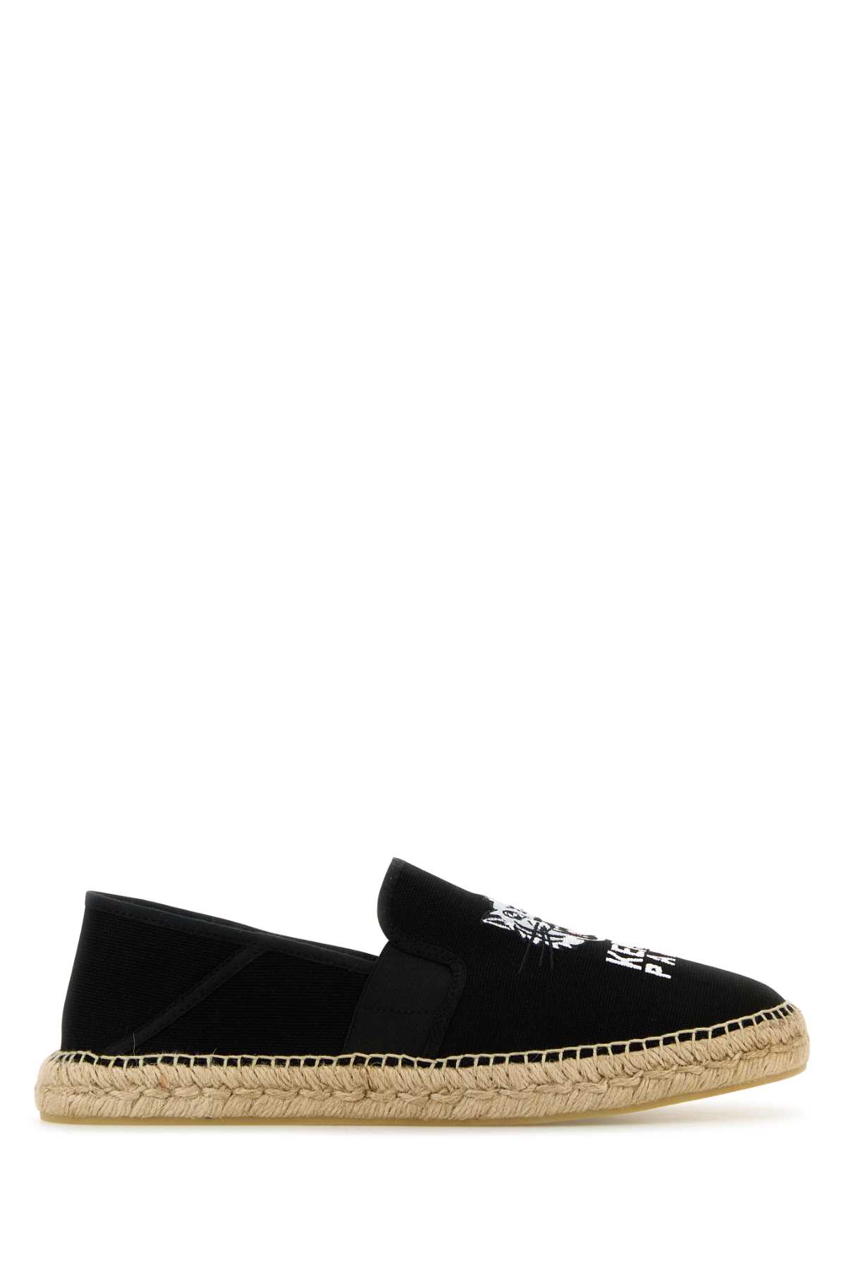 Black Canvas Espadrilles