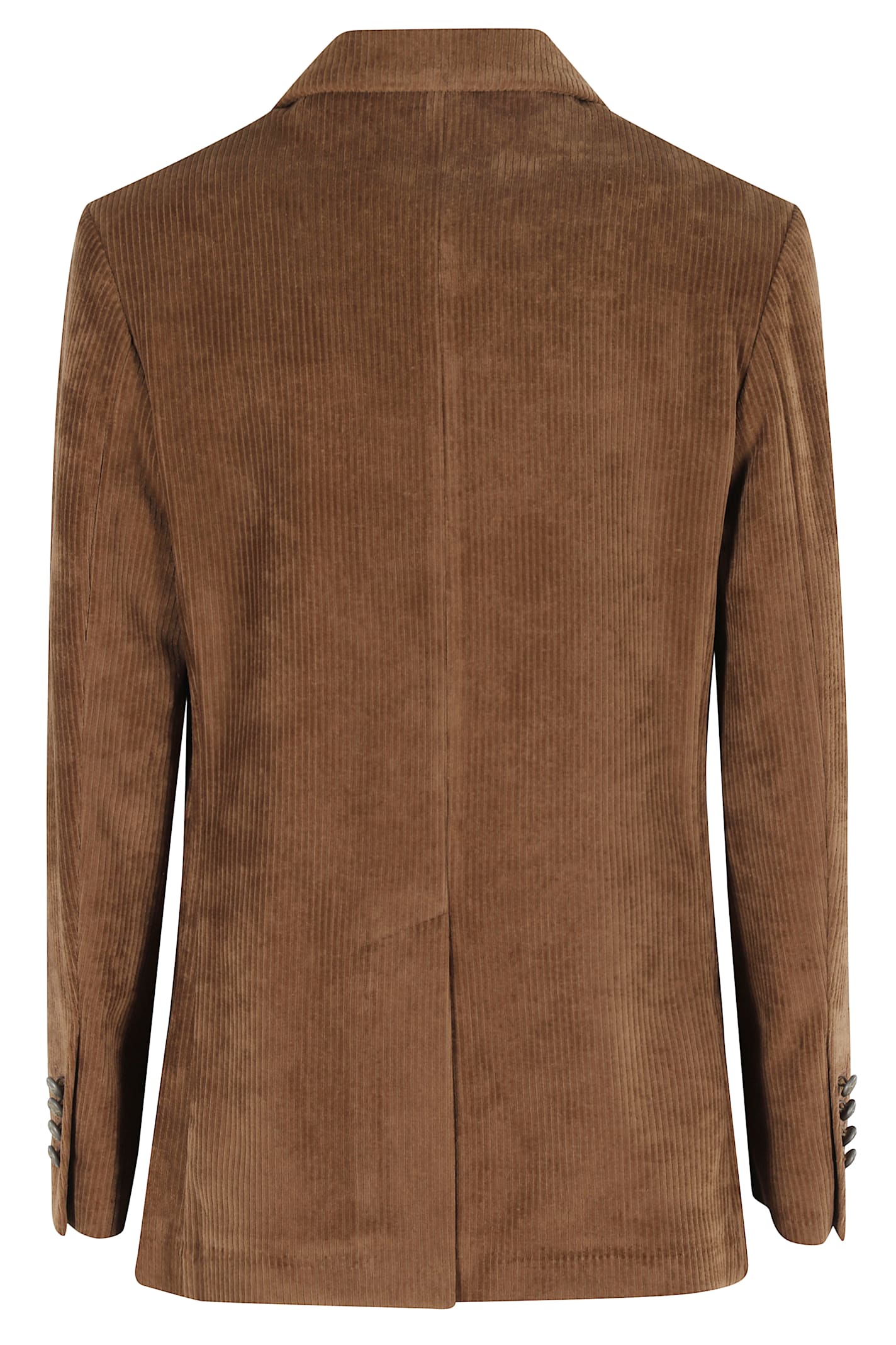 Circolo 1901 Corduroy Double-breasted Blazer In Brown