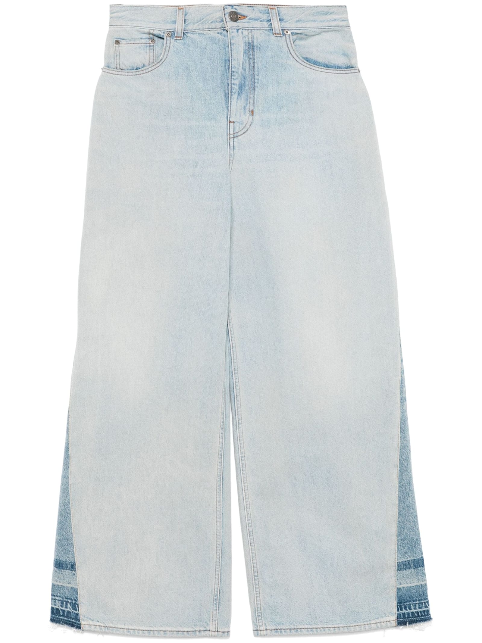 Shop Chloé Jeans Flare In V Graceful Blue