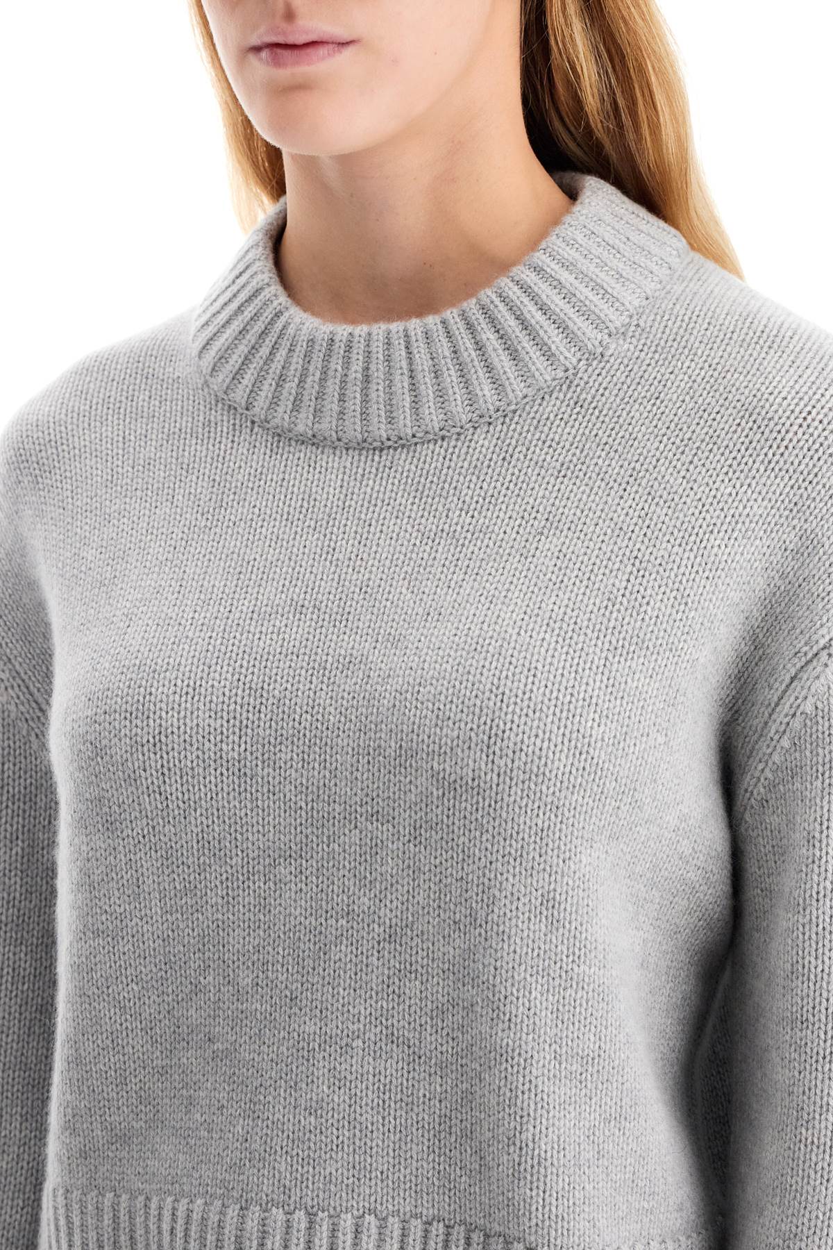 Shop Lisa Yang Cashmere Sony Pullover Sweater In Dove Grey (grey)