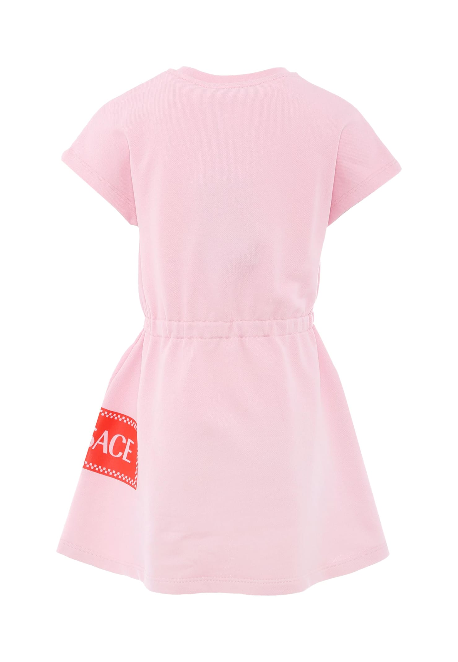 Versace Pink Dress With 90 Vintage Logo For Girl In Pink