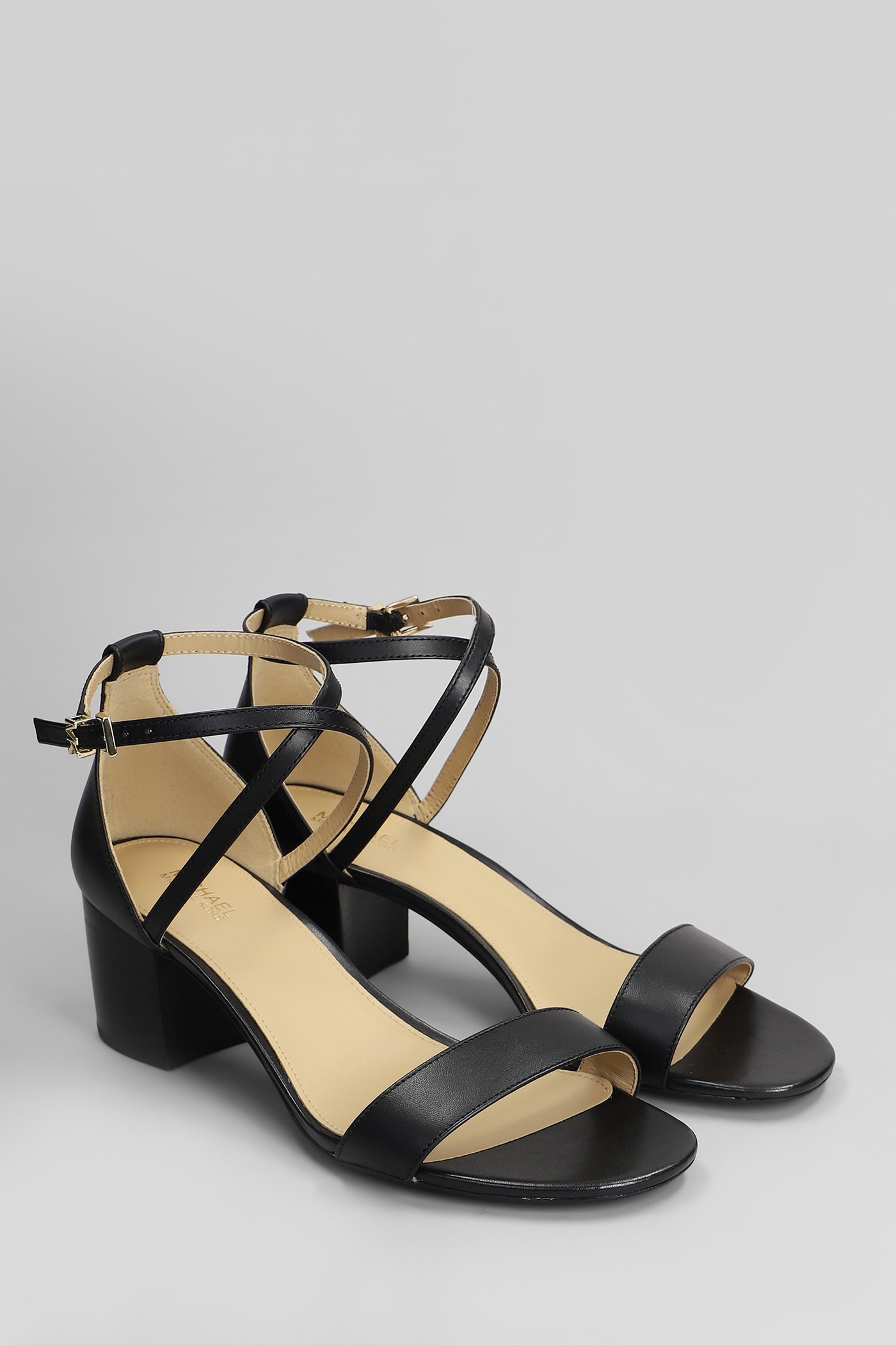 Michael Kors Serena Flex Sandal Sandals In Black Leather