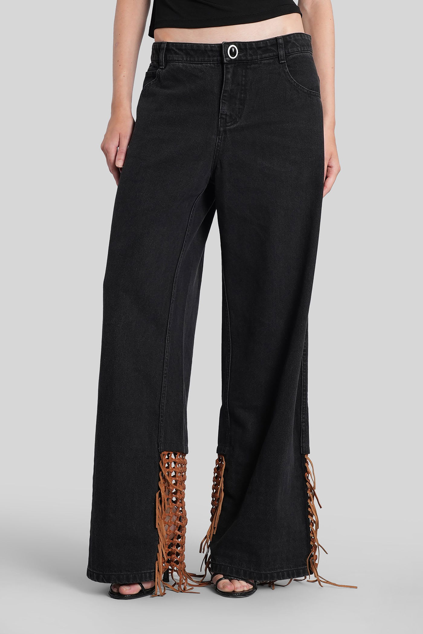 Christopher Esber Jeans In Black Cotton In Black