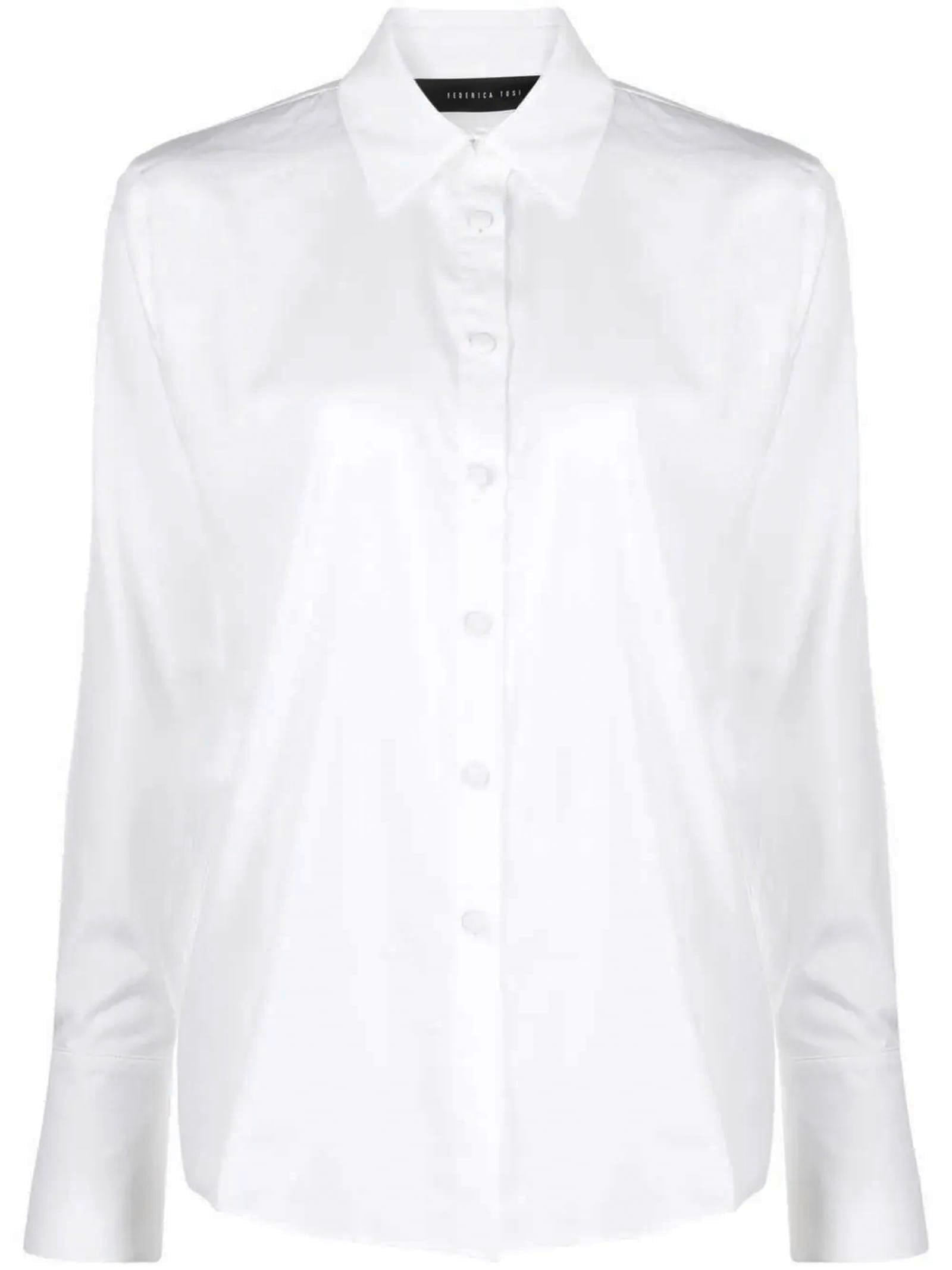 Federica Tosi White Cotton-silk Blend Shirt