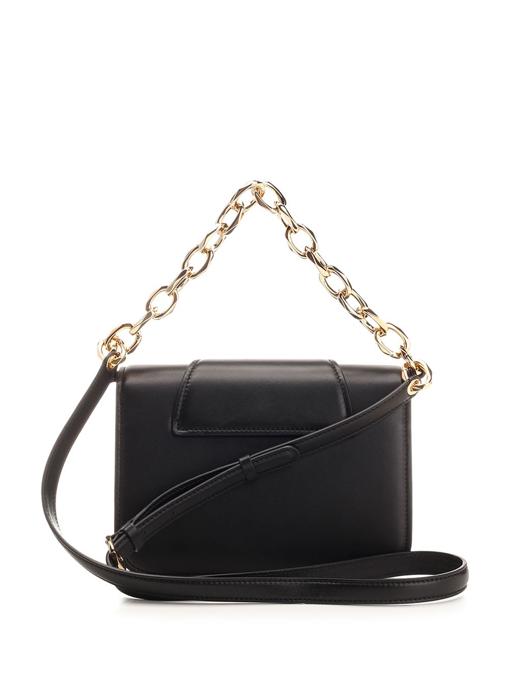 Shop Valentino Small Vlogo Oclock Shoulder Bag In Black