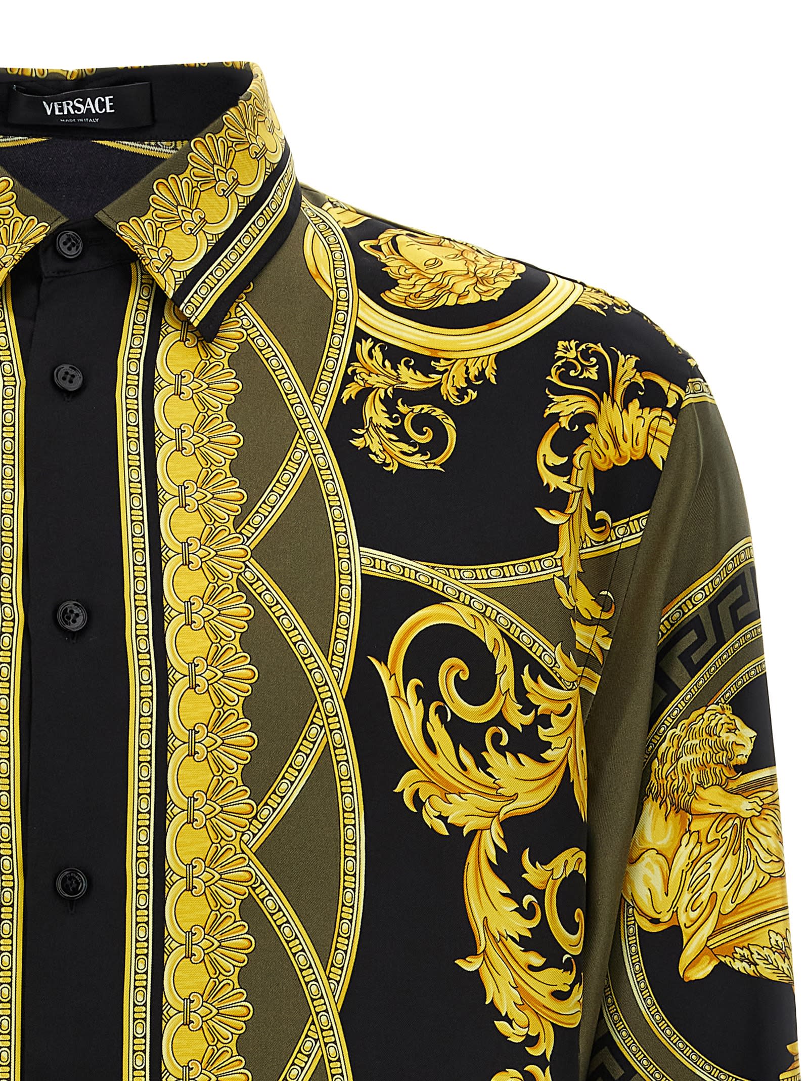 Shop Versace La Coupe Des Dieux Shirt In Multicolor