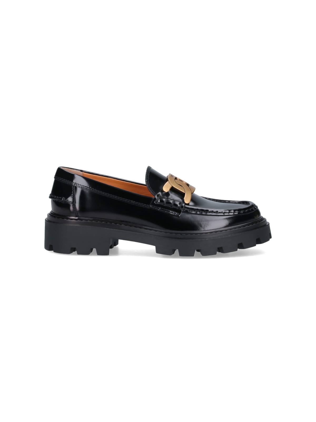 Shop Tod's Kate Loafers In Nero