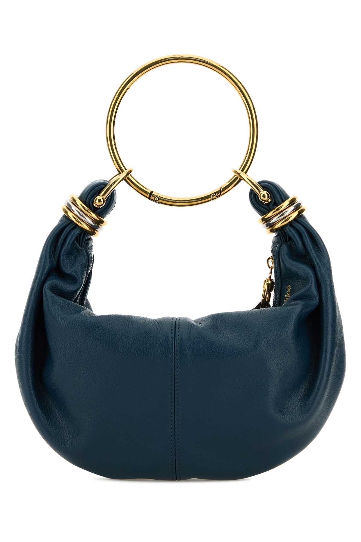 Chloé Petrol Blue Leather Bracelet Handbag