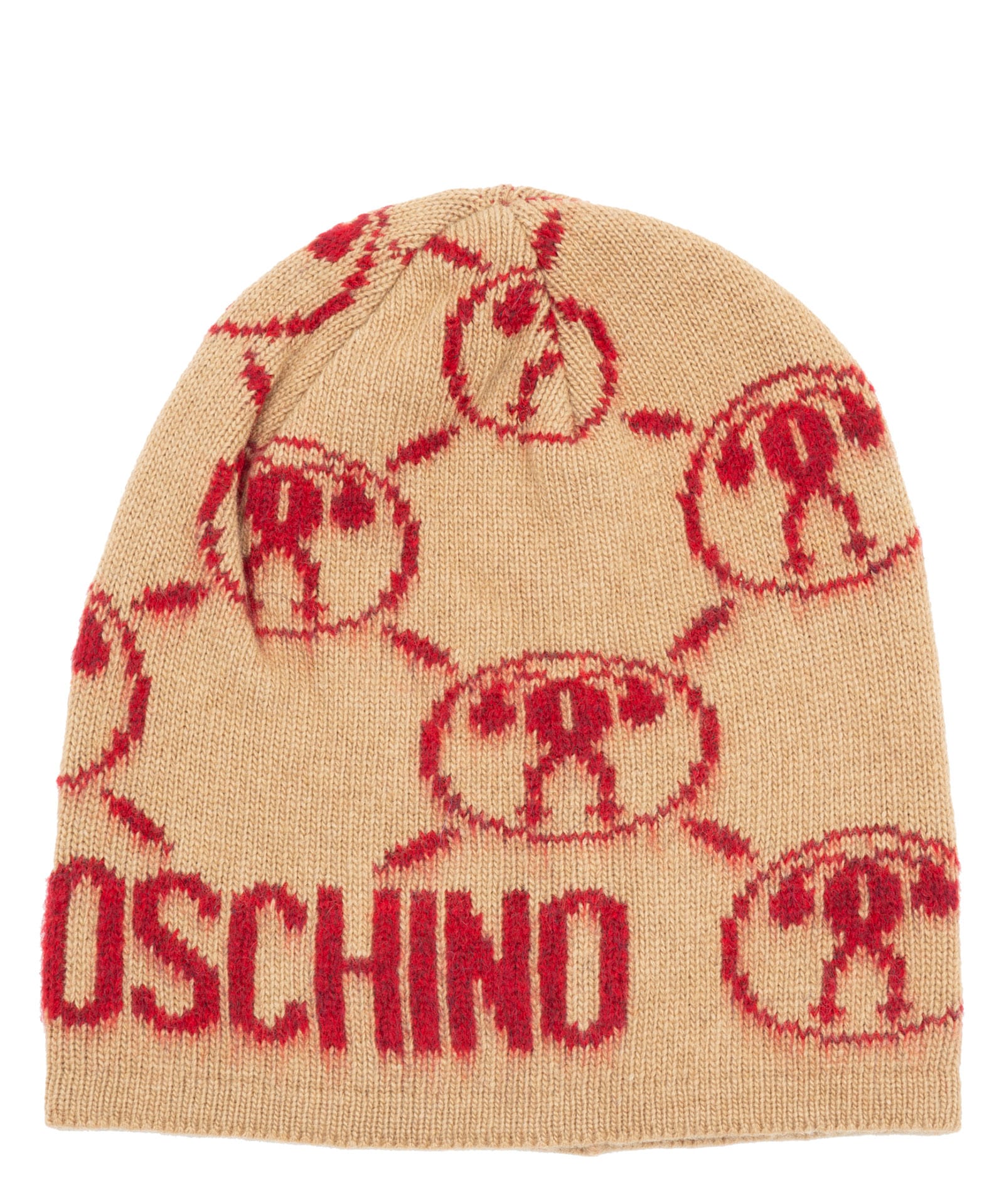 MOSCHINO DOUBLE QUESTION MARK CASHMERE BEANIE