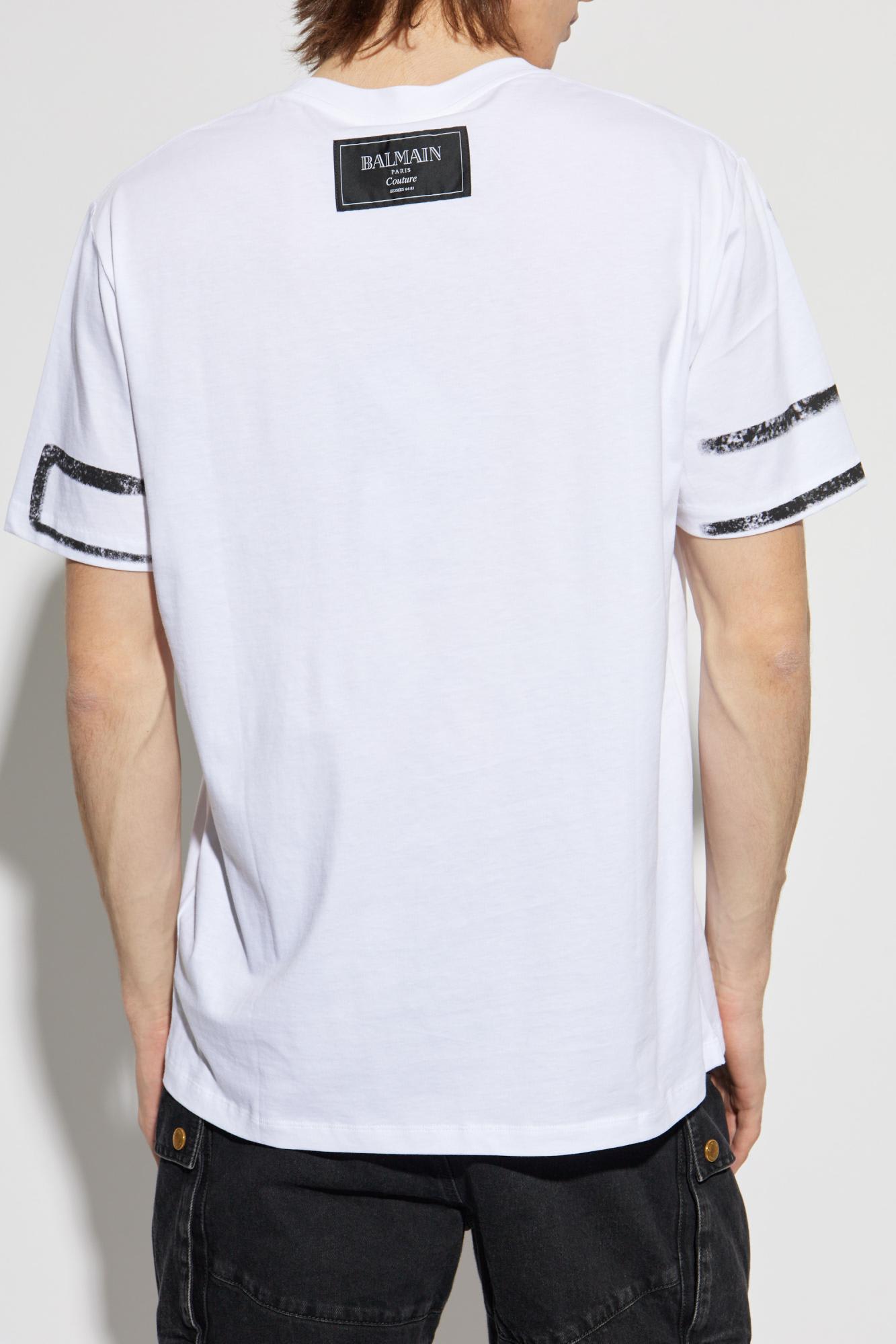 Shop Balmain T-shirt With Print