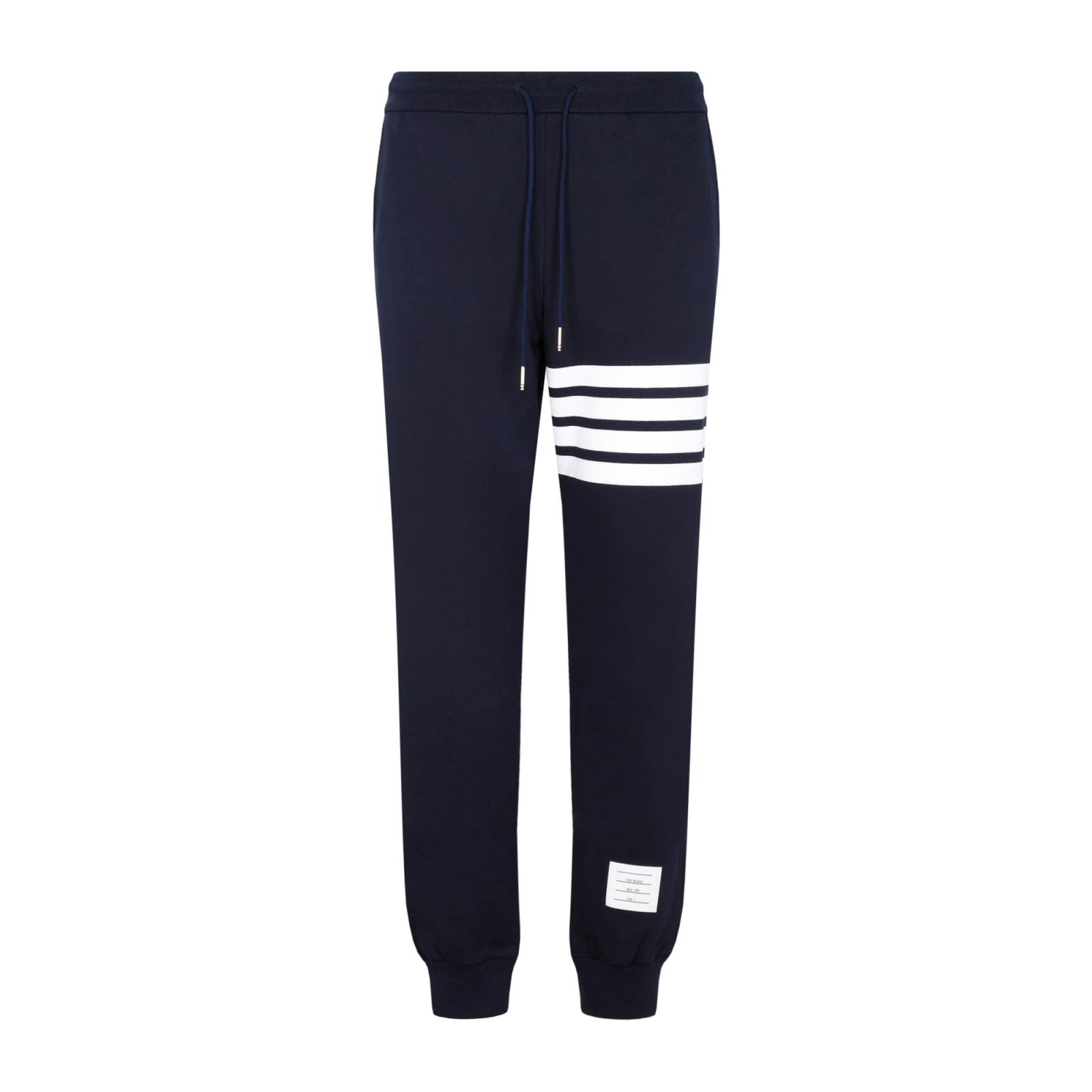 Shop Thom Browne Cotton Classic 4-bar Sweatpants In Navy