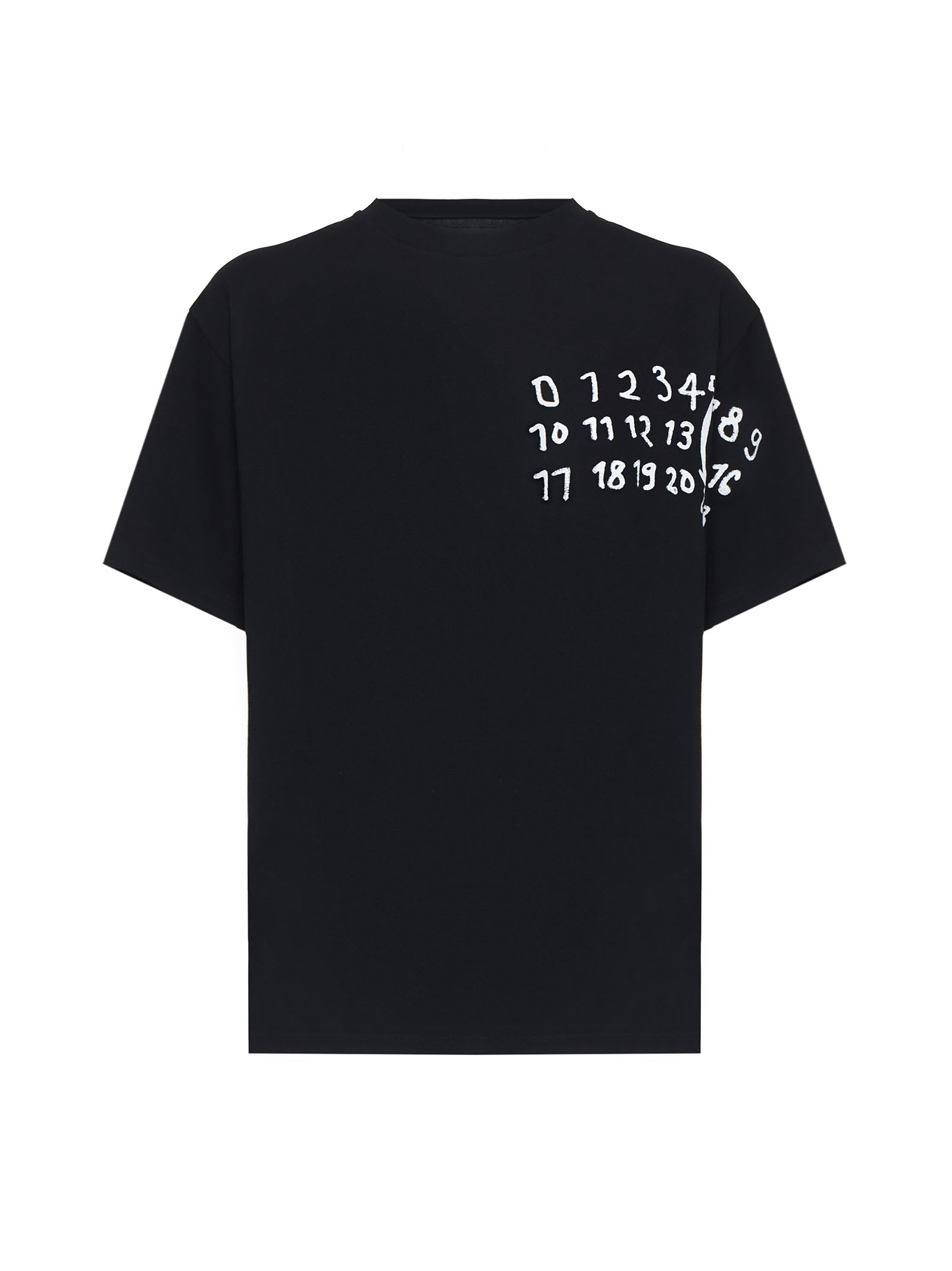 Shop Mm6 Maison Margiela T-shirt In Black