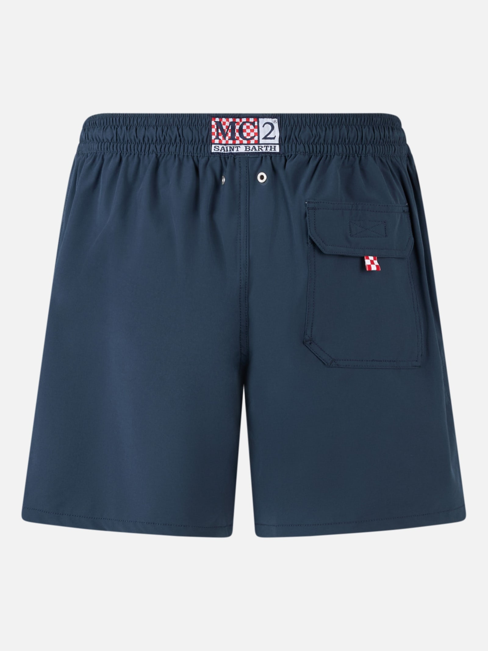 Mc2 Saint Barth Comfort Mid-rise Swim Shorts In Blue