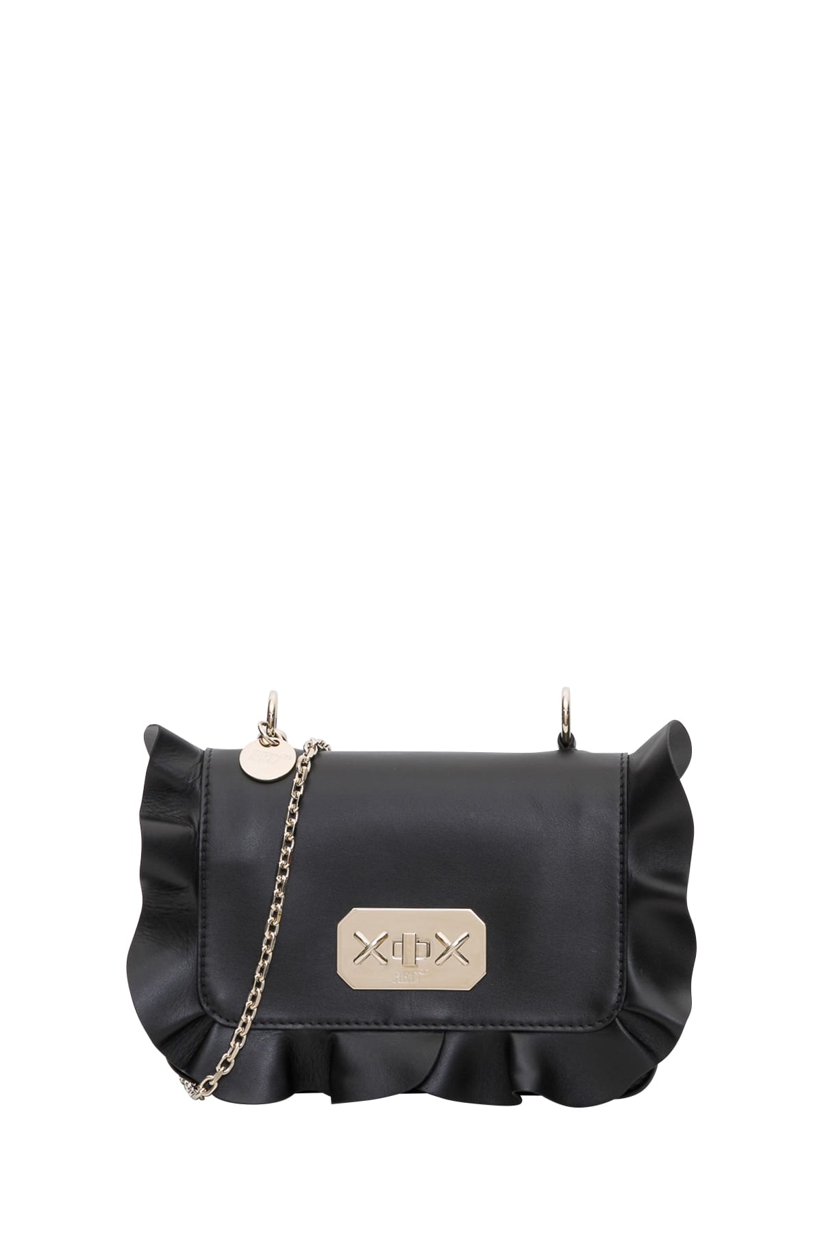 RED VALENTINO CORSSBODY BAG WITH RUFFLES PIPING,11212953