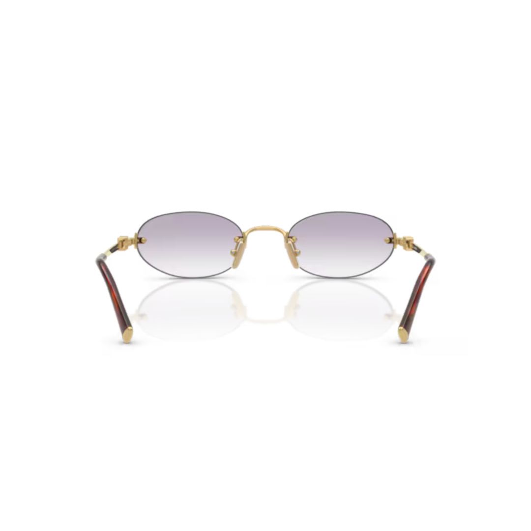 Miu Miu Round-frame Sunglasses In Gray