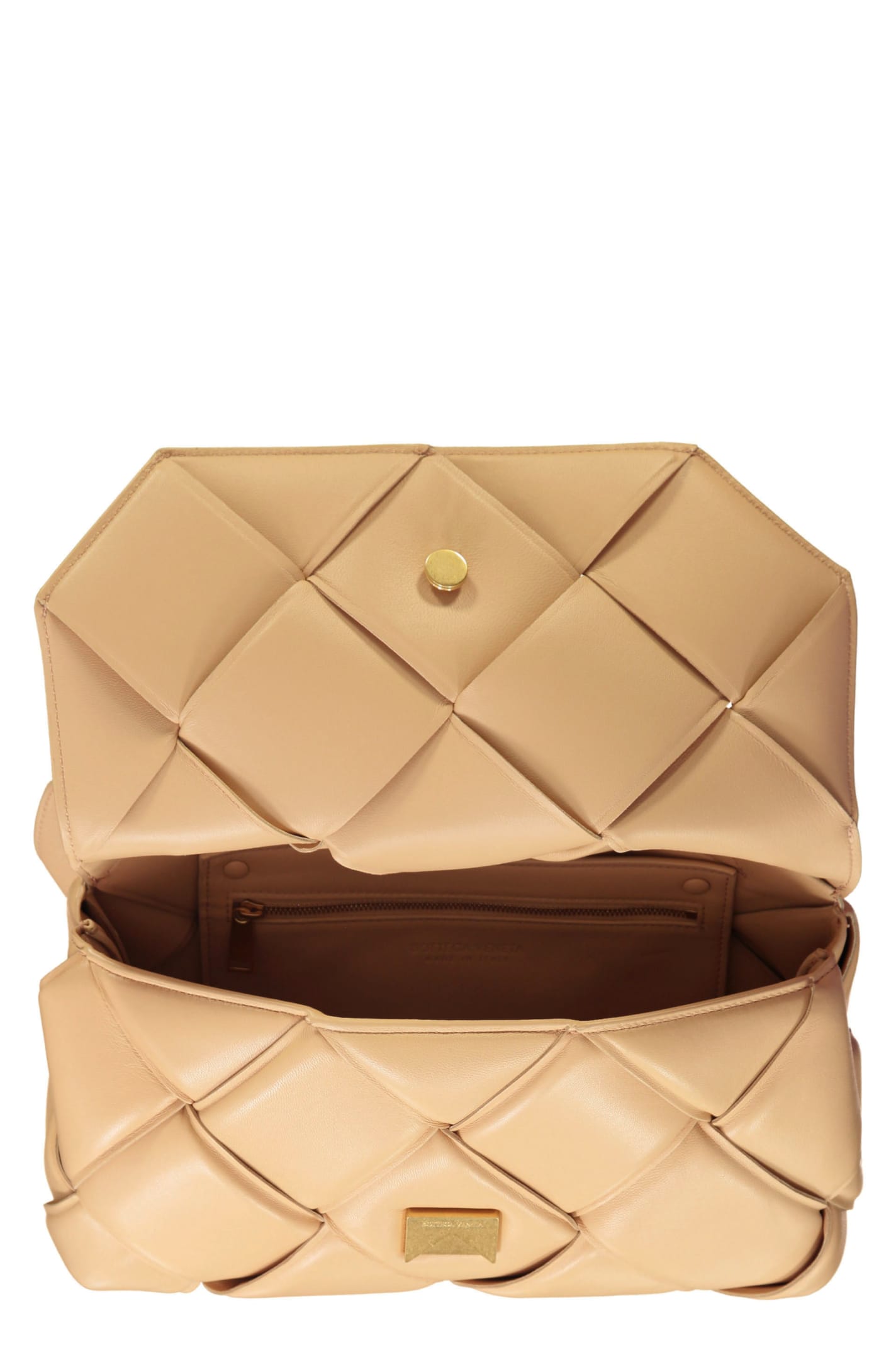 Shop Bottega Veneta Intrecciato Nappa Handbag In Skin