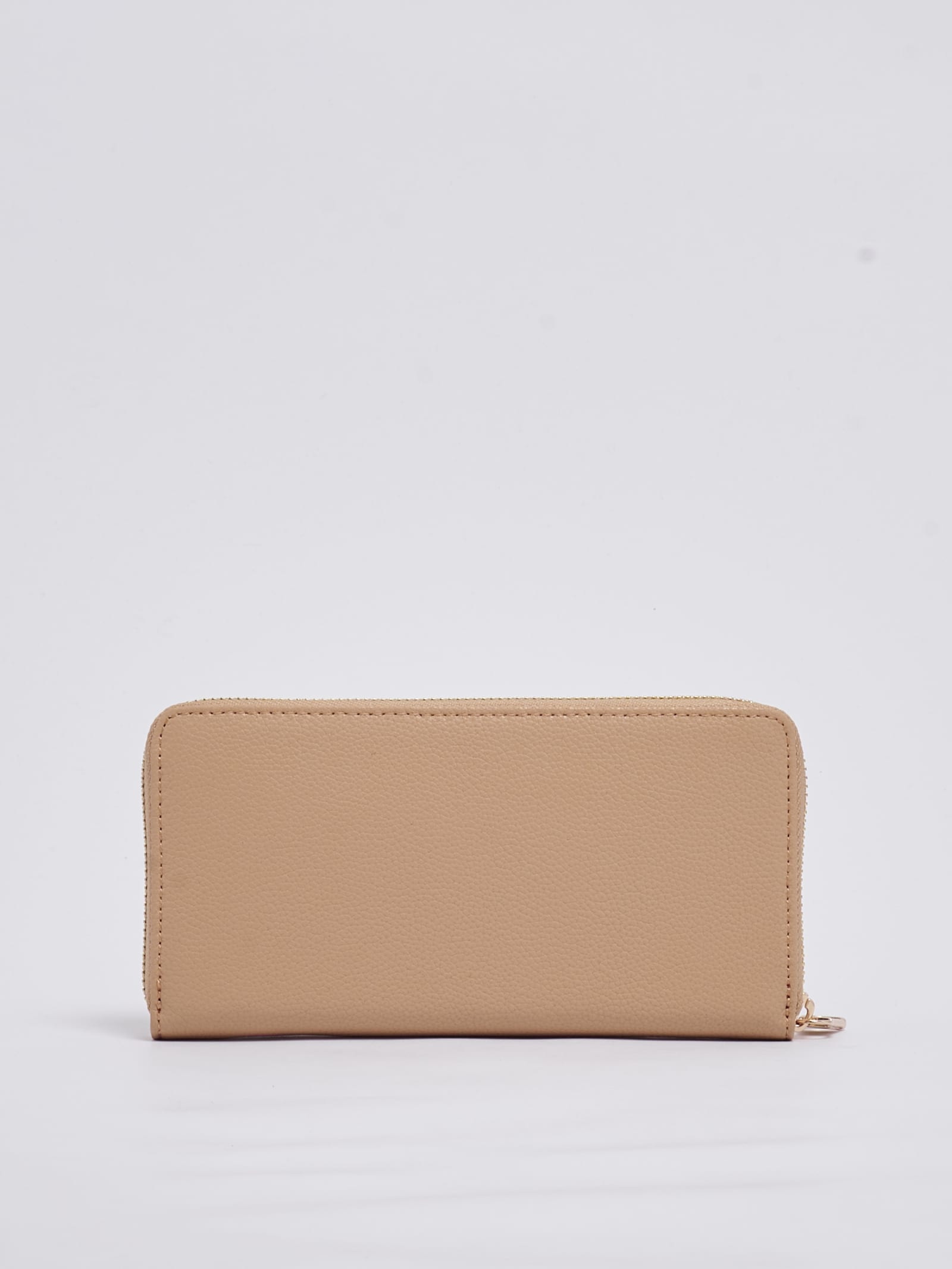 Shop Patrizia Pepe Leather Wallet In Nude