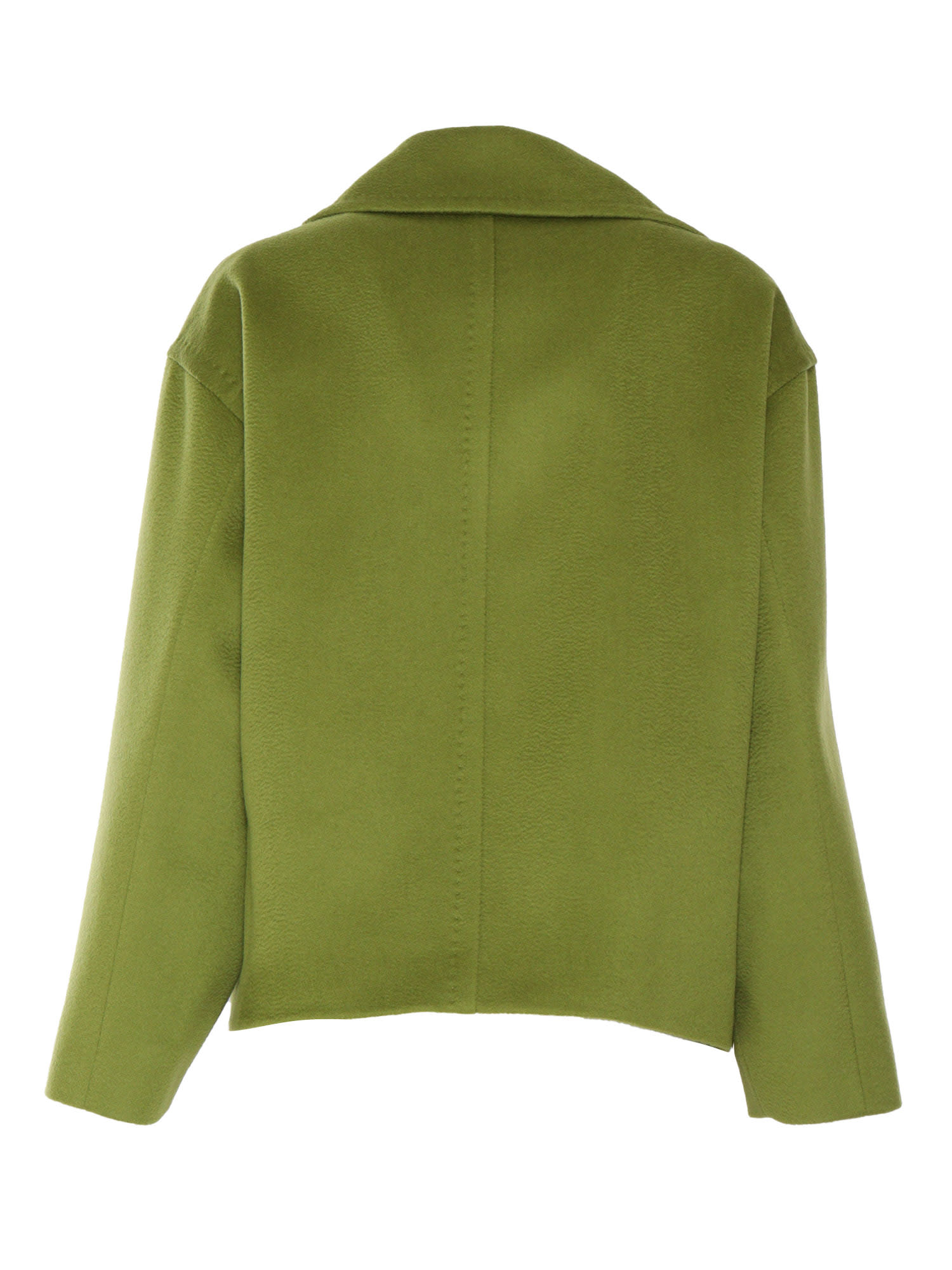 Shop Max Mara Cabala Green Short Coat