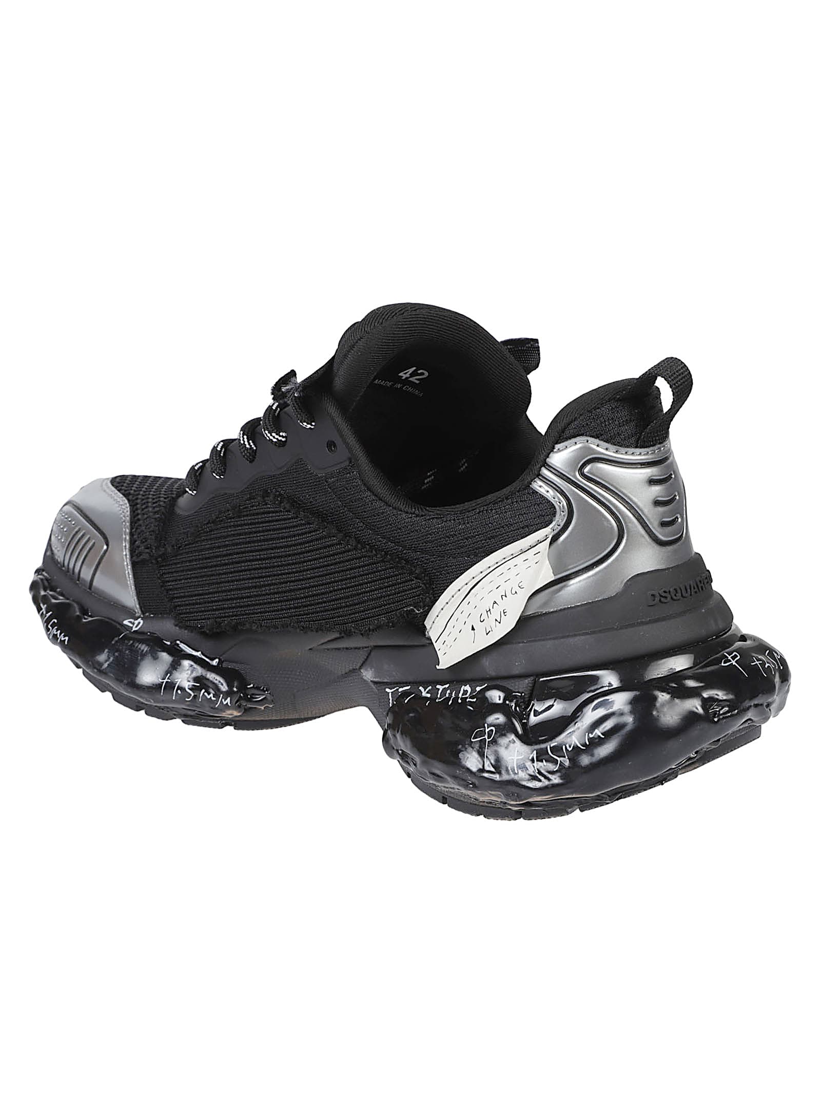 Dsquared2 Faster Lace-up Low Top Sneakers In Multi