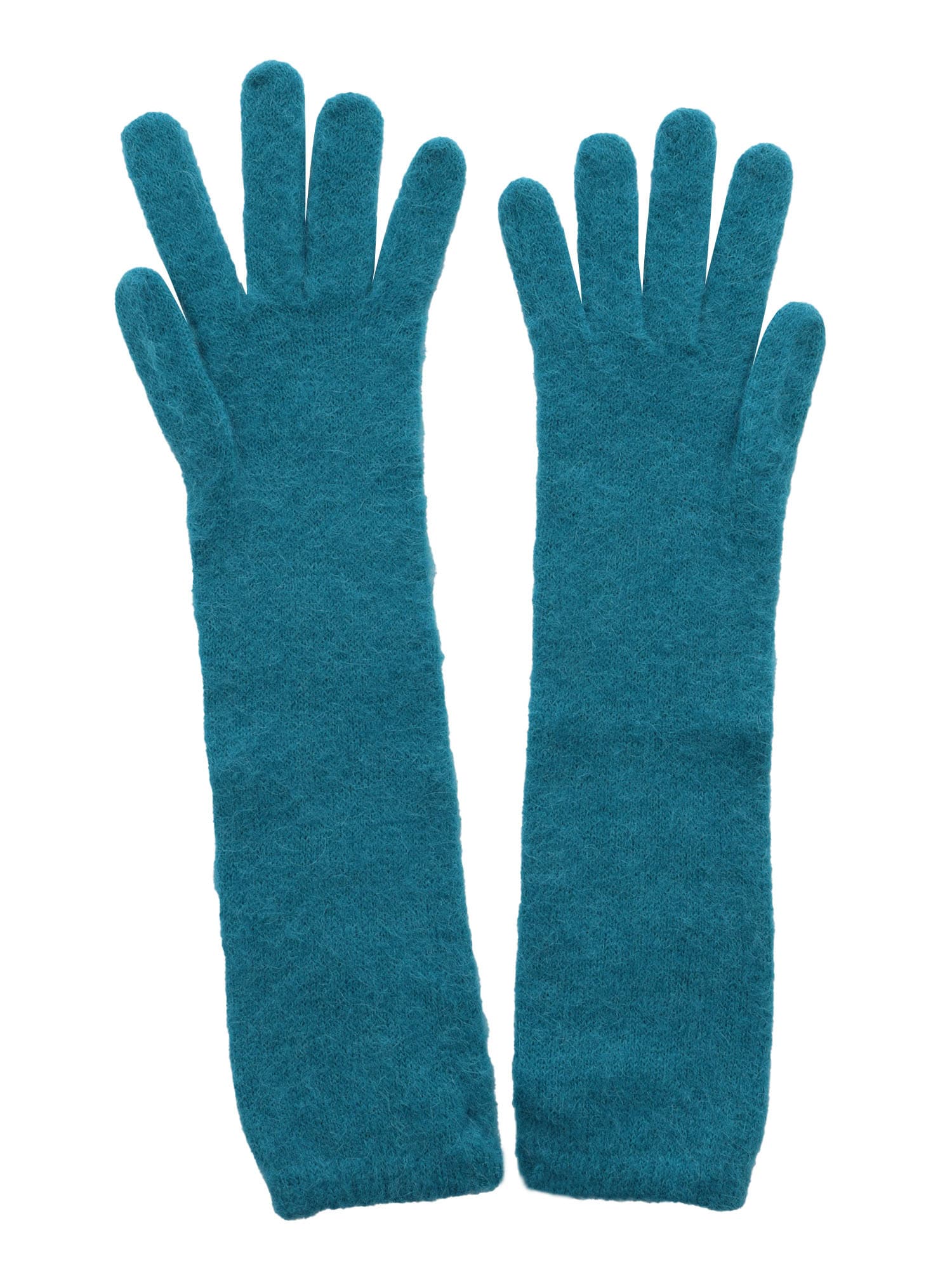 Shop Kangra Long Gloves In Blue