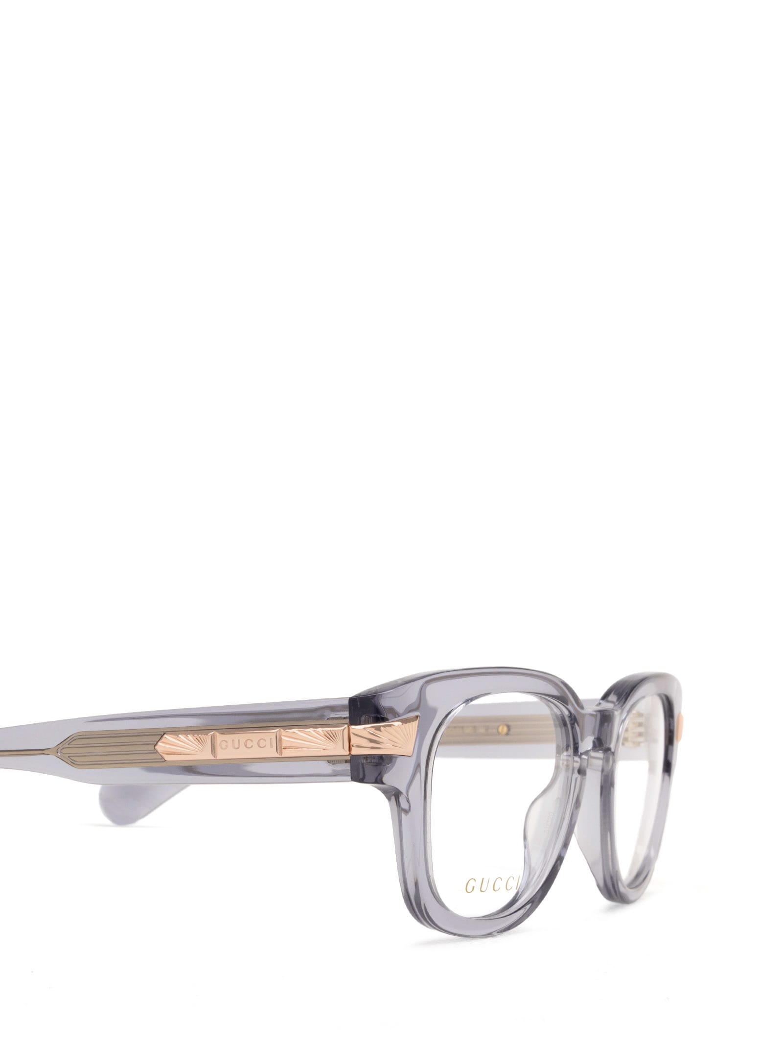 Shop Gucci Gg1518o Grey Glasses