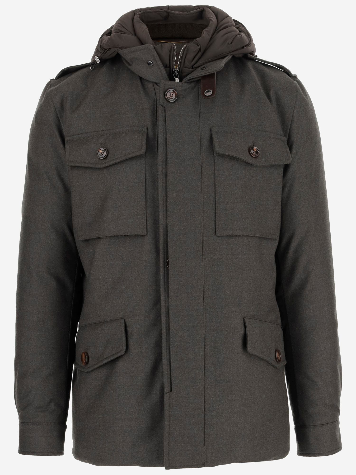 Shop Moorer Isac-ll Jacket In Forest