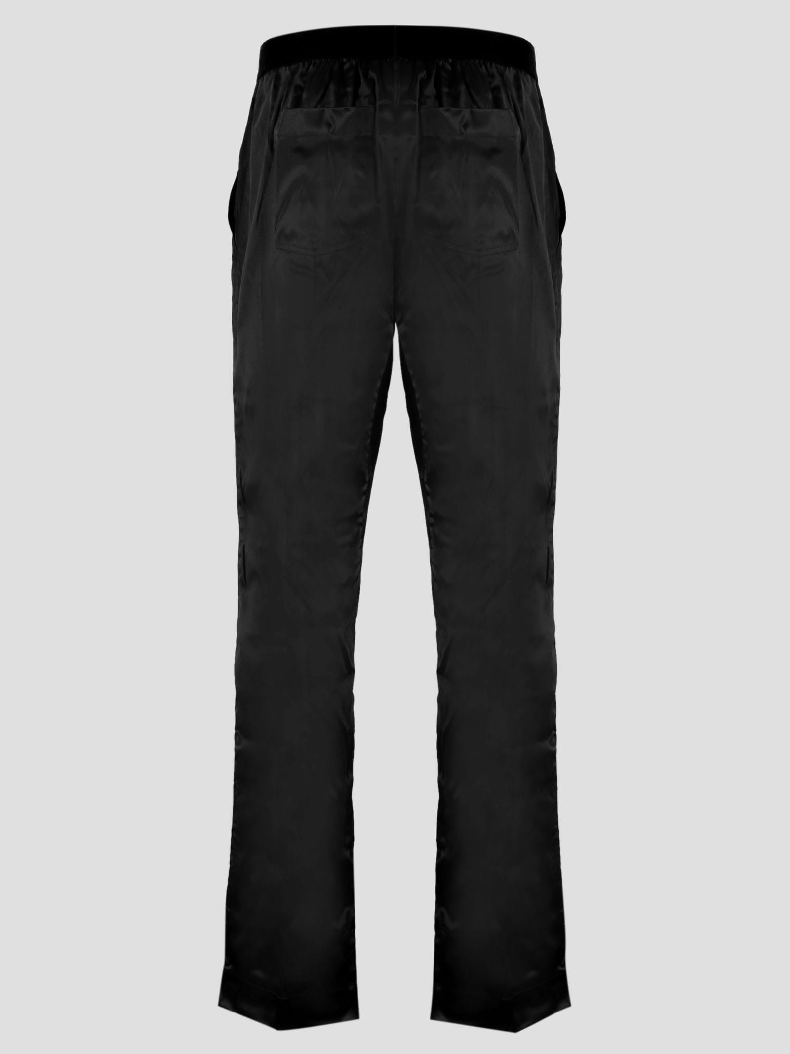 Shop Tom Ford Silk Pajama Pants In Black