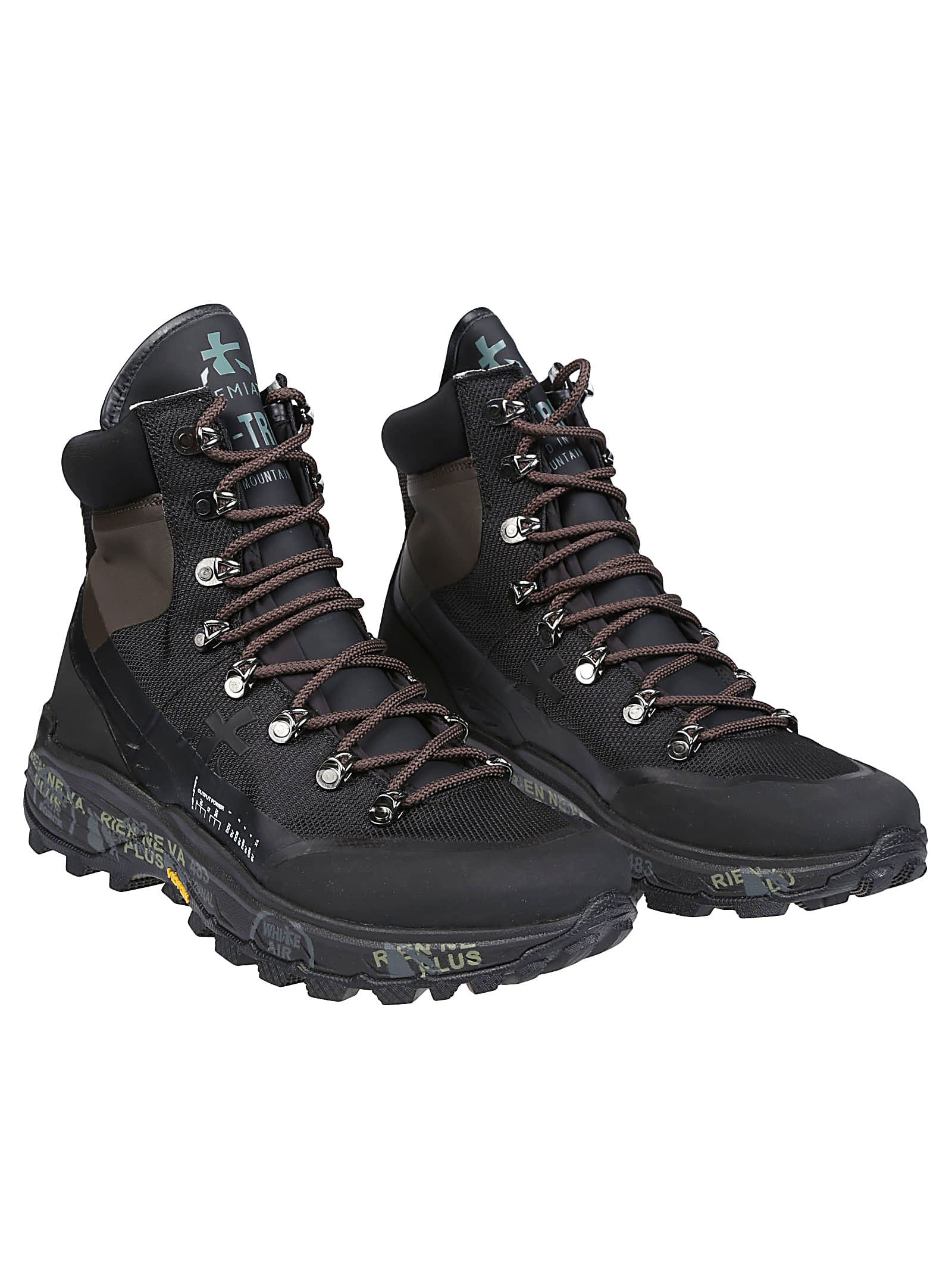 Premiata Ankle Boots Mid Treck In Black