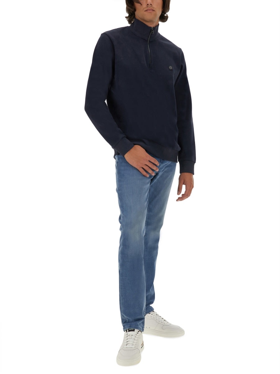 Hugo Boss Boss Sweatshirt With Logo In Blue
