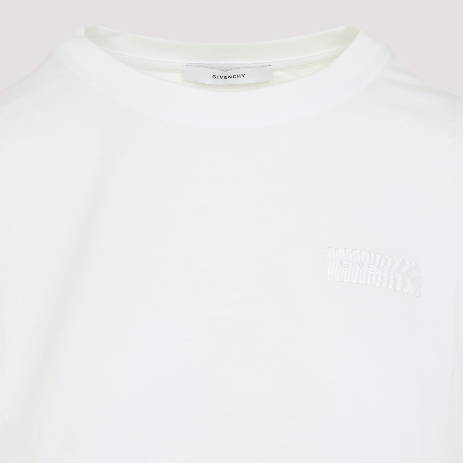 Givenchy Crew Neck Cotton T-shirt In White