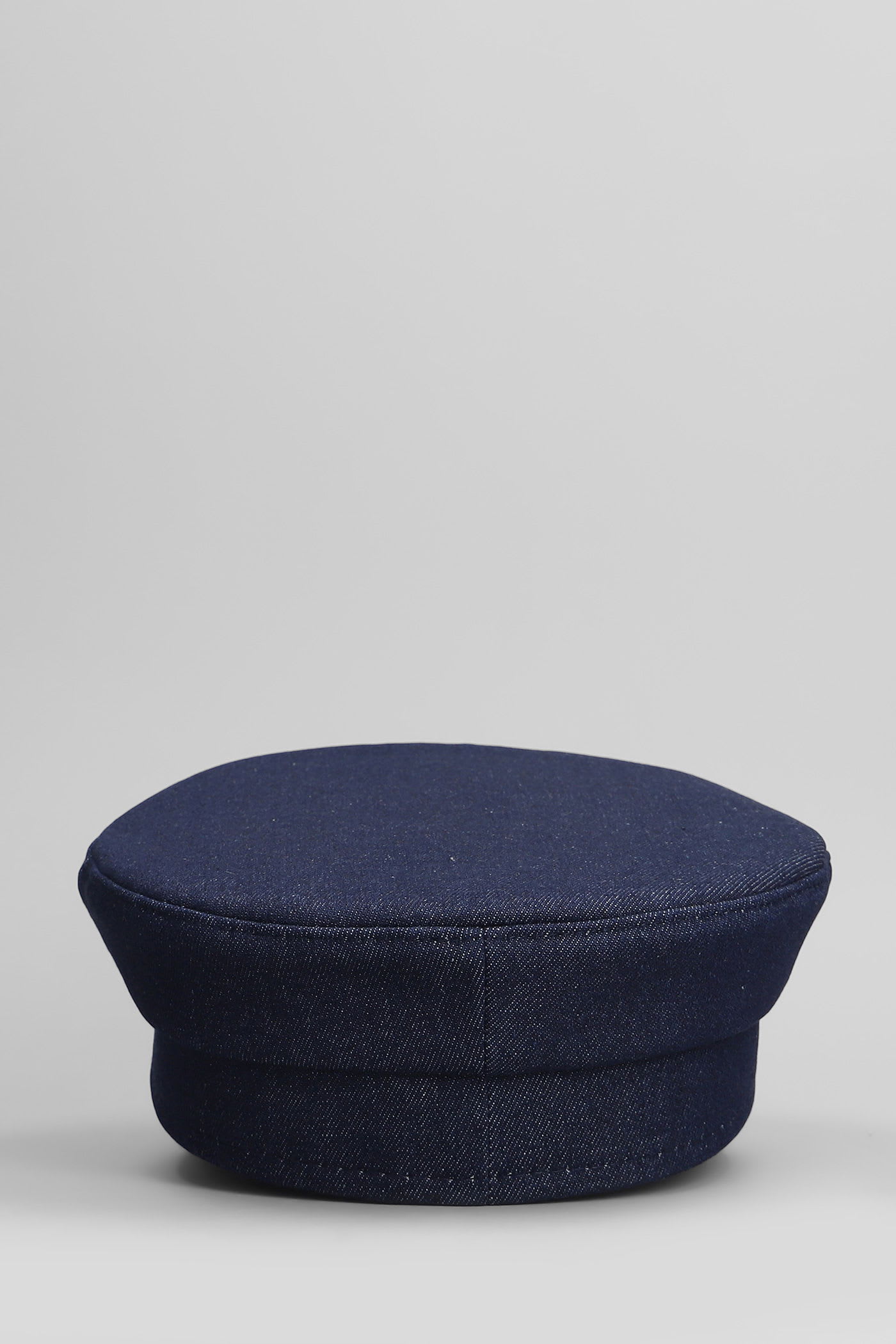 Ruslan Baginskiy Baker Boy Hats In Blue Denim In Blue