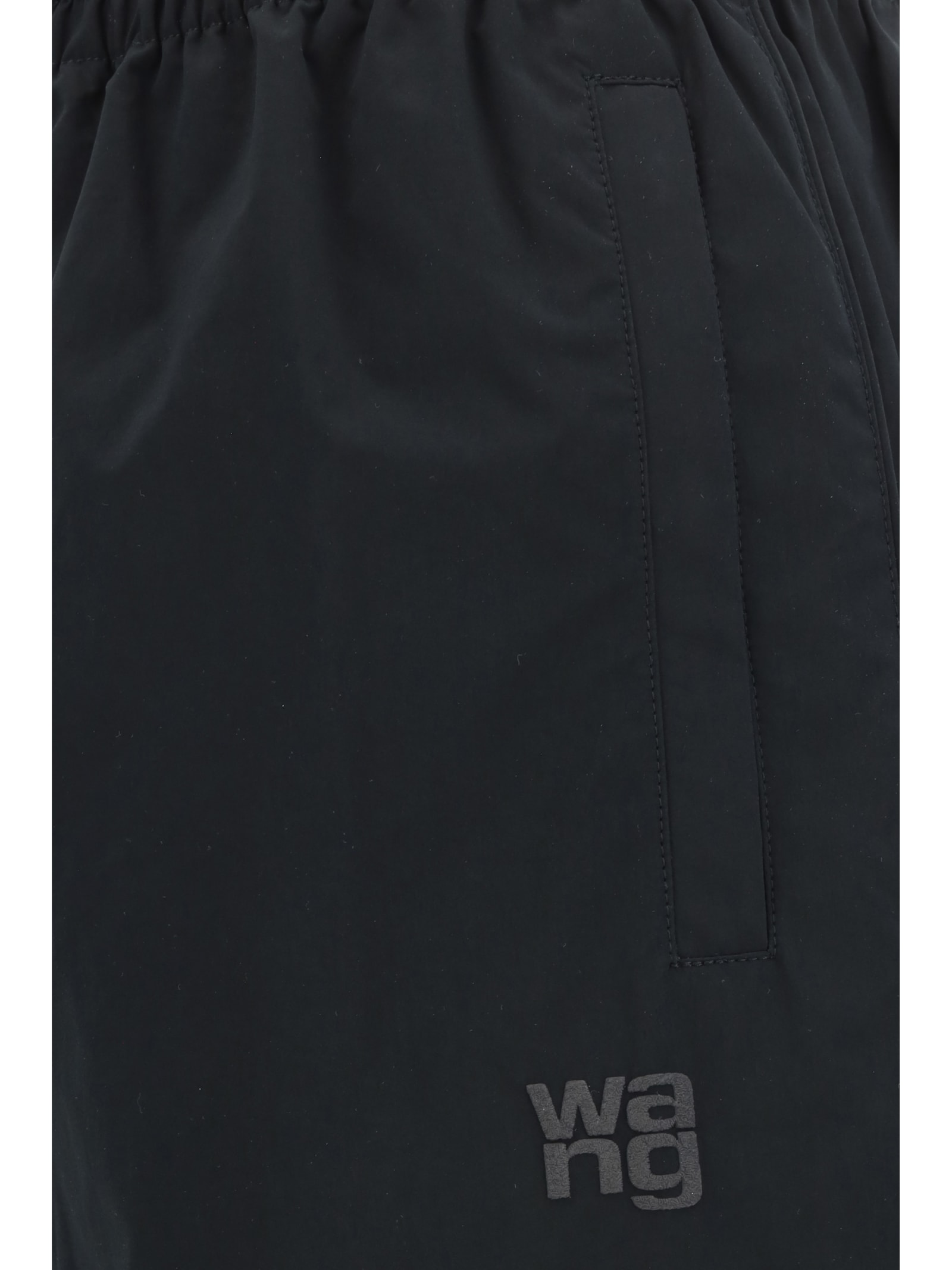 Shop Alexander Wang T Track Pant With Wang Puff Logo In Black