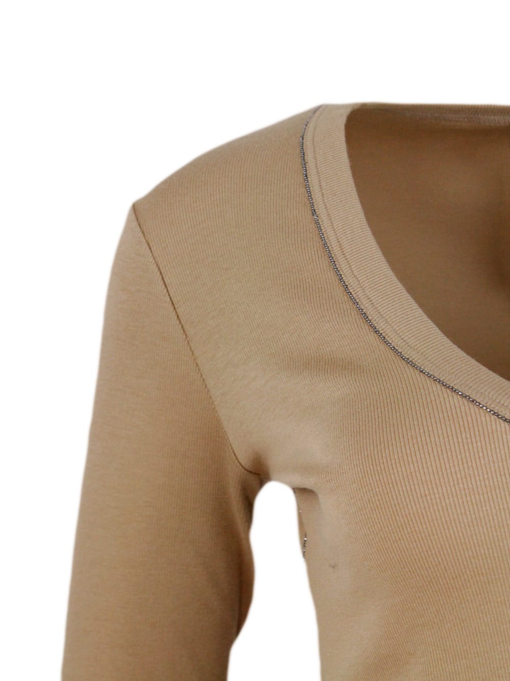 Fabiana Filippi Jersey T-shirt In Brown