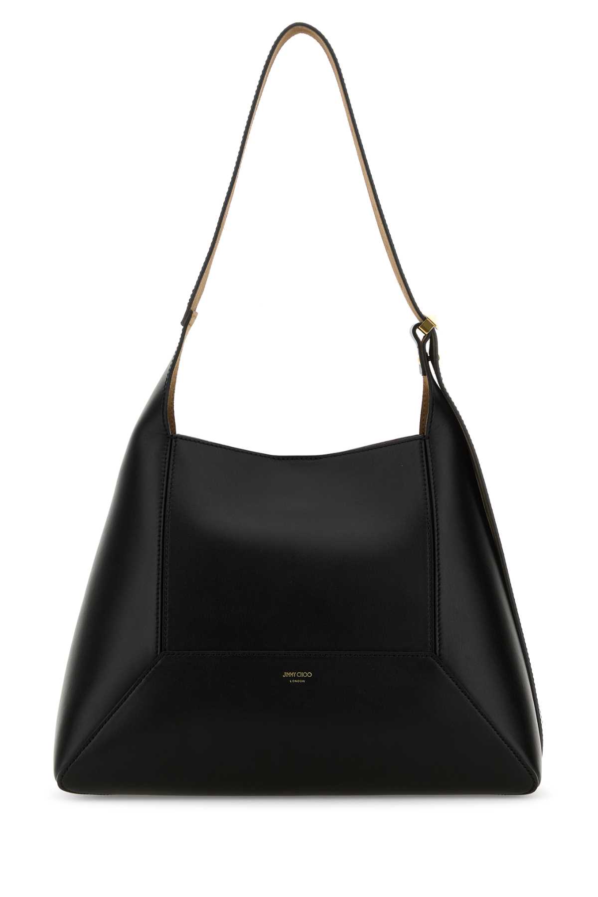 Black Leather Diamond Shoulder Bag