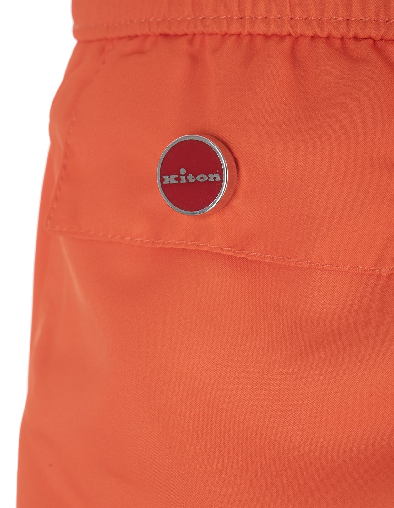 Shop Kiton Orange Swim Shorts
