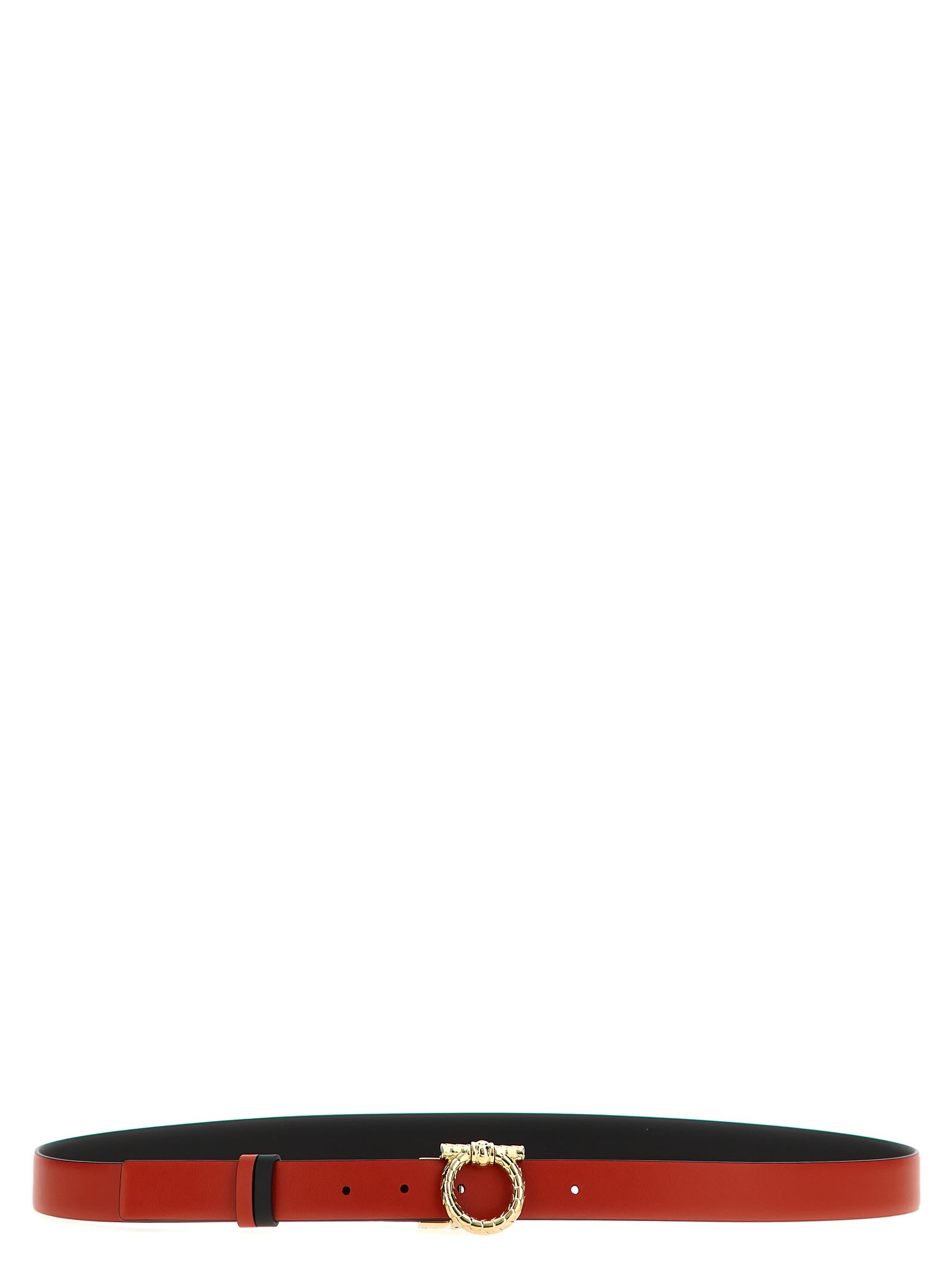 Ferragamo Black Reversible Belt