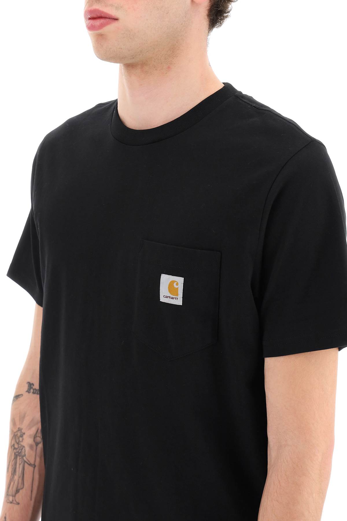 Carhartt Man T-shirt Midnight Blue Size Xl Cotton In Xx Black