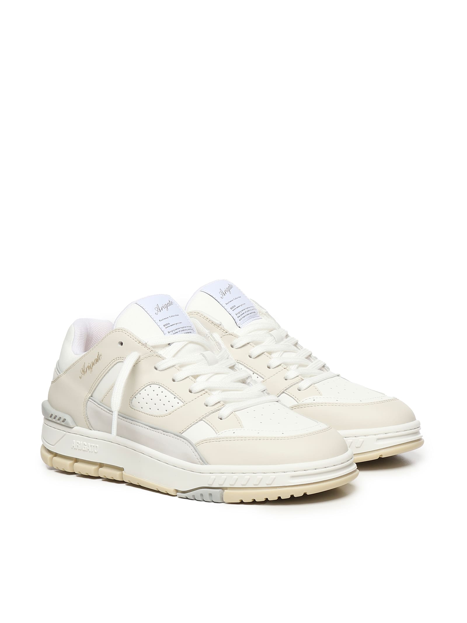 Axel Arigato Low-top Sneakers With Textured Panels And Cushioned Sole In Multi