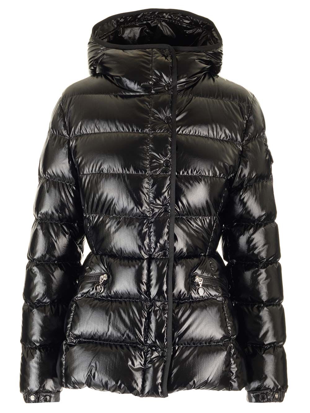 Shop Moncler Barante Short Down Jacket In Black