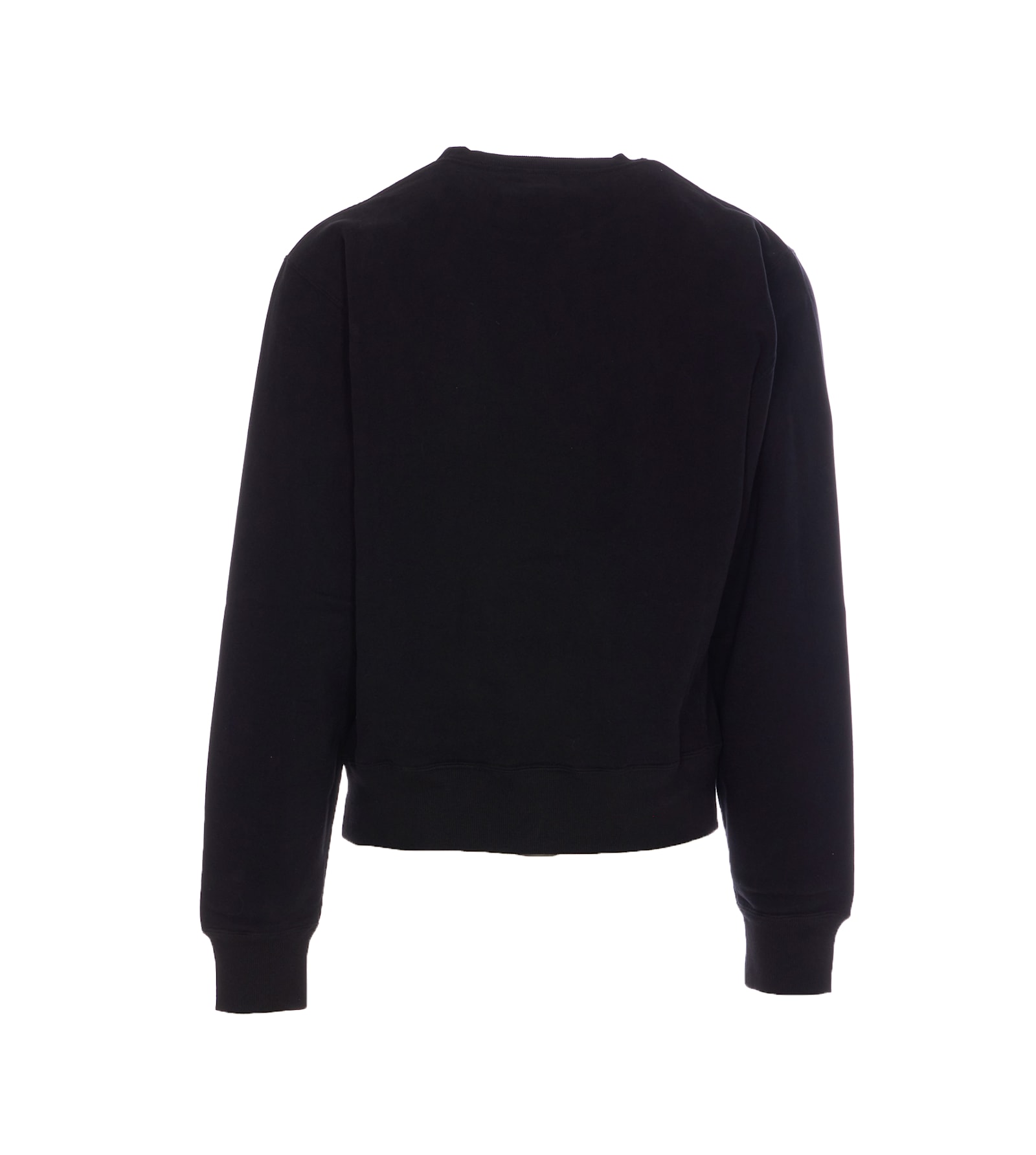 Shop Saint Laurent Cassandre Sweatshirt In Nero