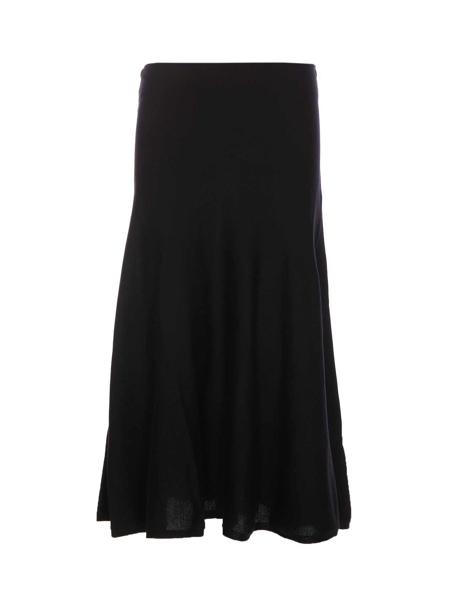 Khaite Odil Wool-blend Midi Skirt In Black