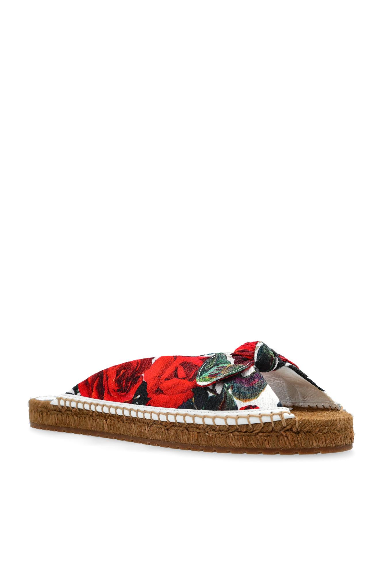 Dolce & Gabbana Round Head Slippers In Brown | ModeSens