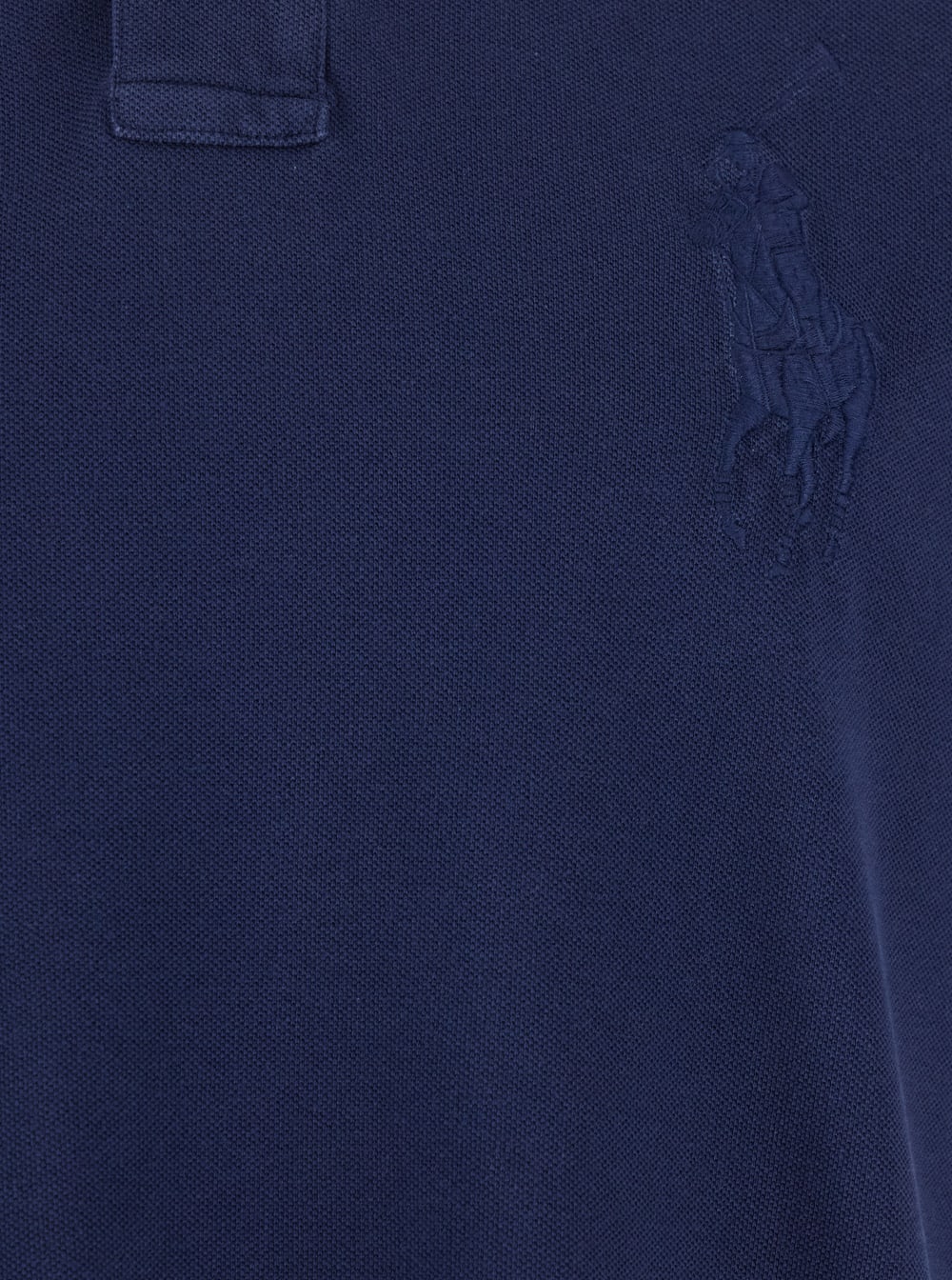 Ralph Lauren Blue Polo Shirt With Large Pony Detail On The Front In Cotton Piquet Man In Blue