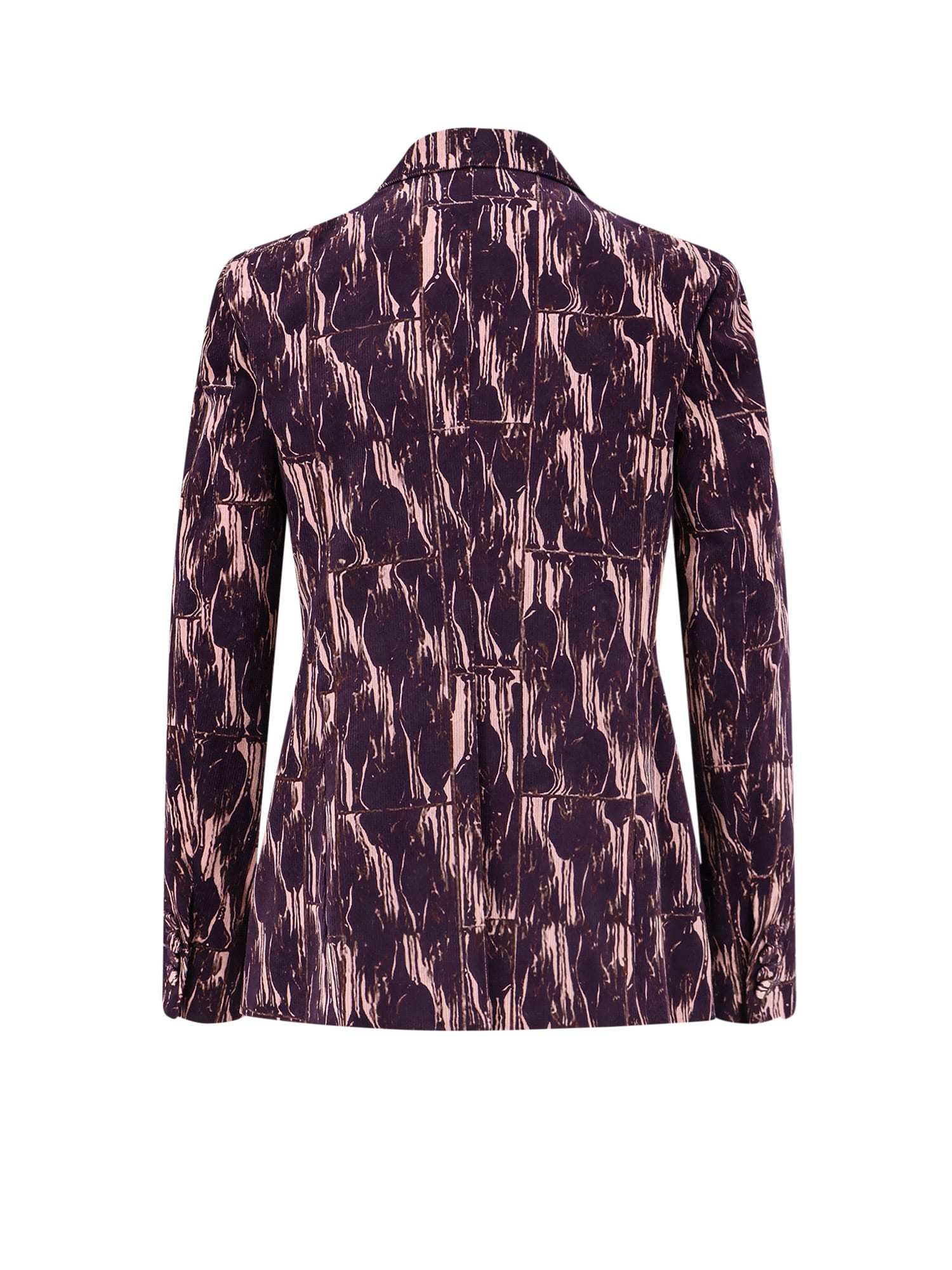 Dries Van Noten Beaura Corduroy Blazer In Purple