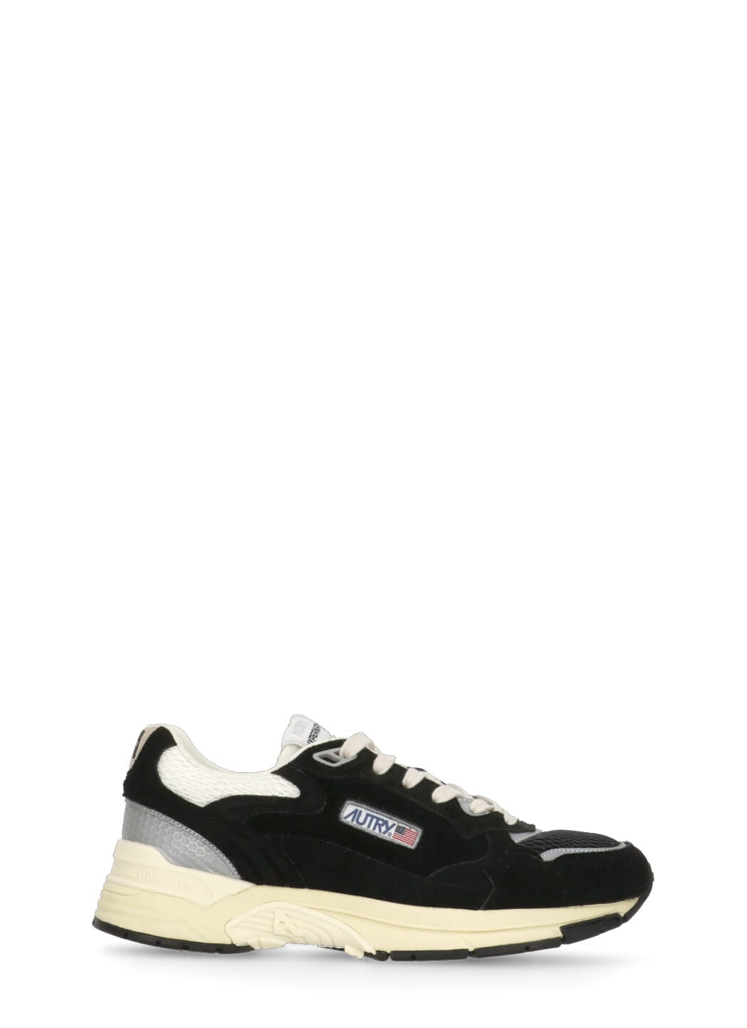 Autry Hyperway Sneakers With Front Lacing And Logo Details In Black
