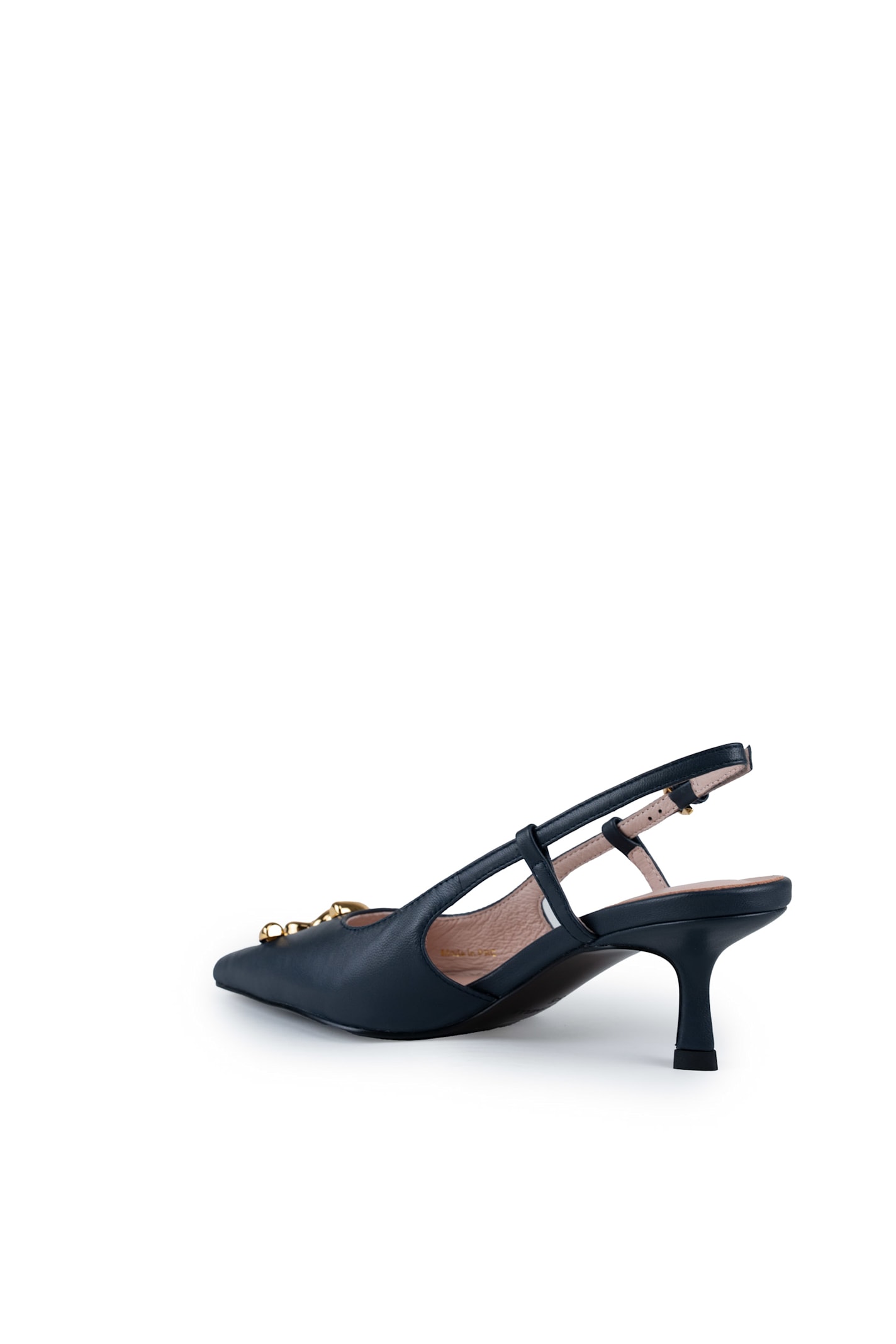 Coccinelle C-me Smooth Slingback Shoes In Leather